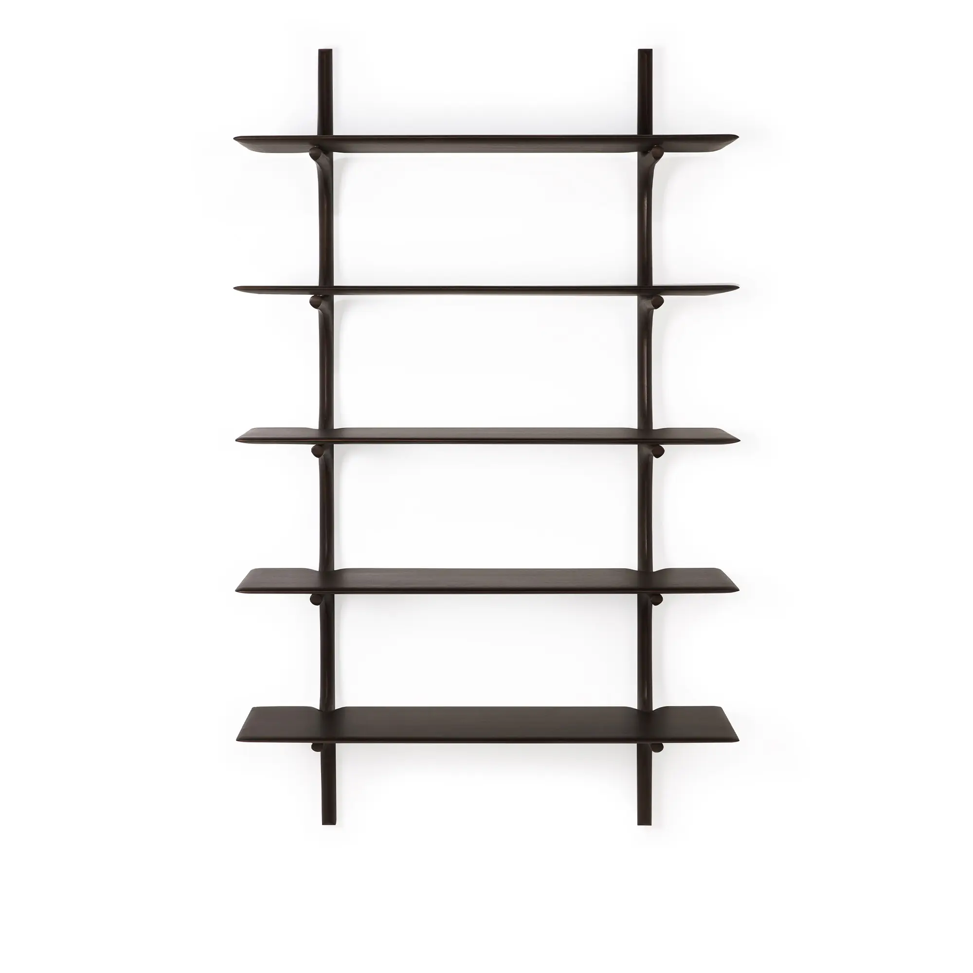 PI Wall Shelf Mahogany Dark Brown