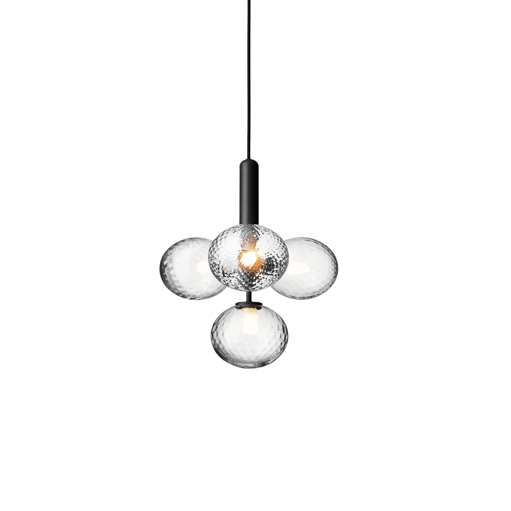 Nuura - Miira 4 Rock Grey/Optic Clear - Takkronor - Sofie Refer - Grå