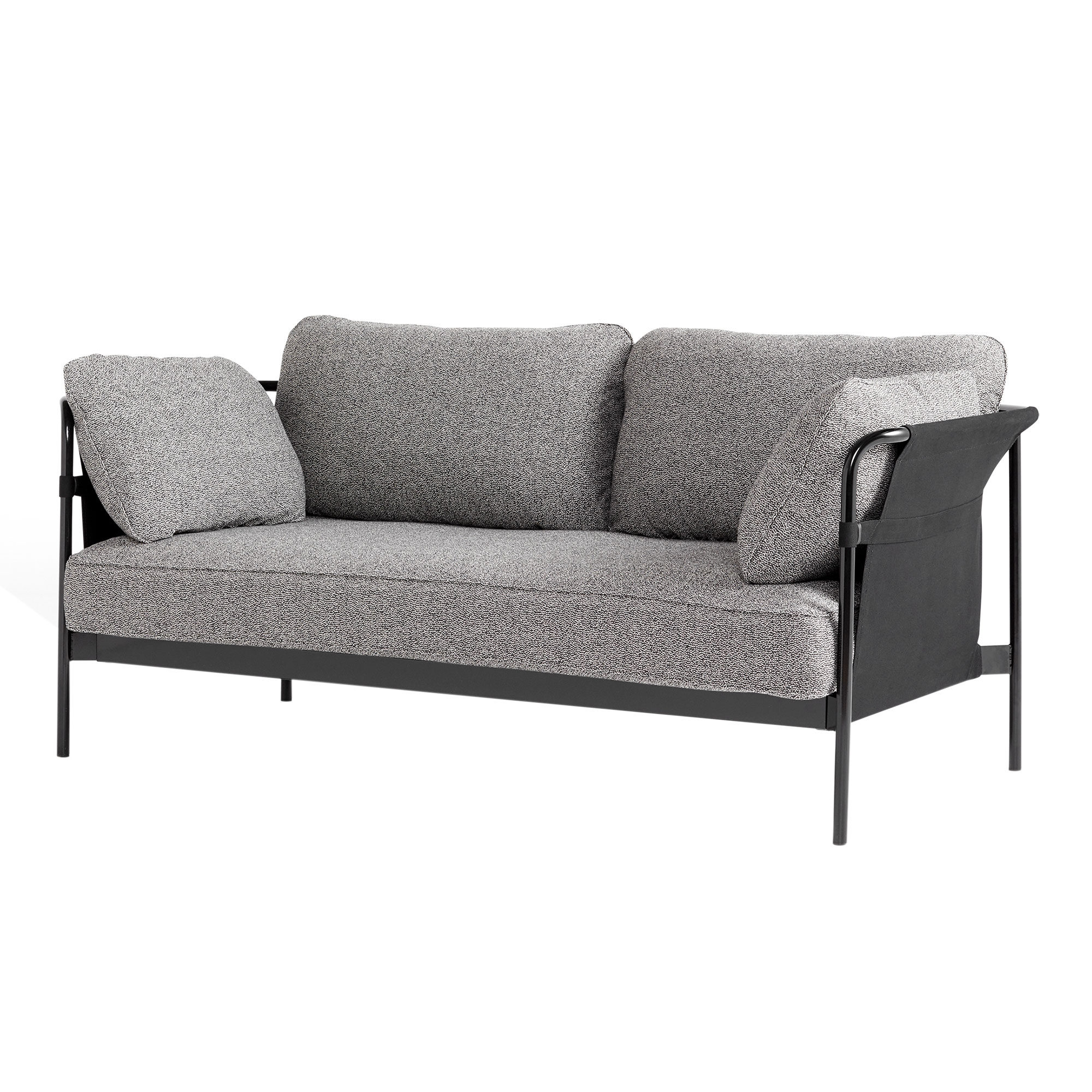 HAY - Can 2 Seater Olavi By Hay 03 / Black Base Black Canvas - Soffor - Ronan & Erwan Bouroullec