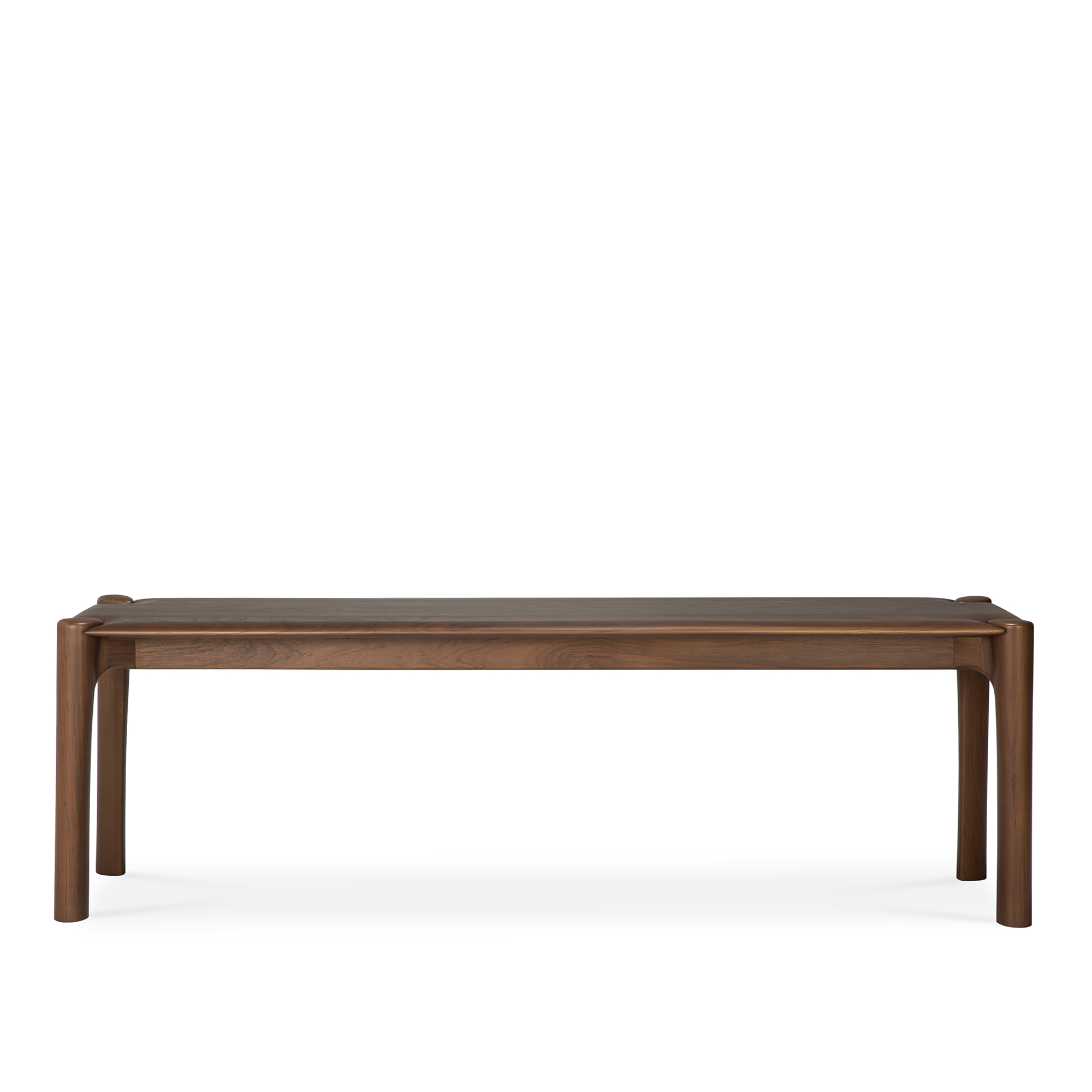 Ethnicraft - PI Bench - Varnished Teak - Brown, W:146 cm - TV-bänkar - Alain Van Havre - Brun - Trä | Möbler - Förvaring Och Hyllor - Tv-bänkar | Möbelexperten