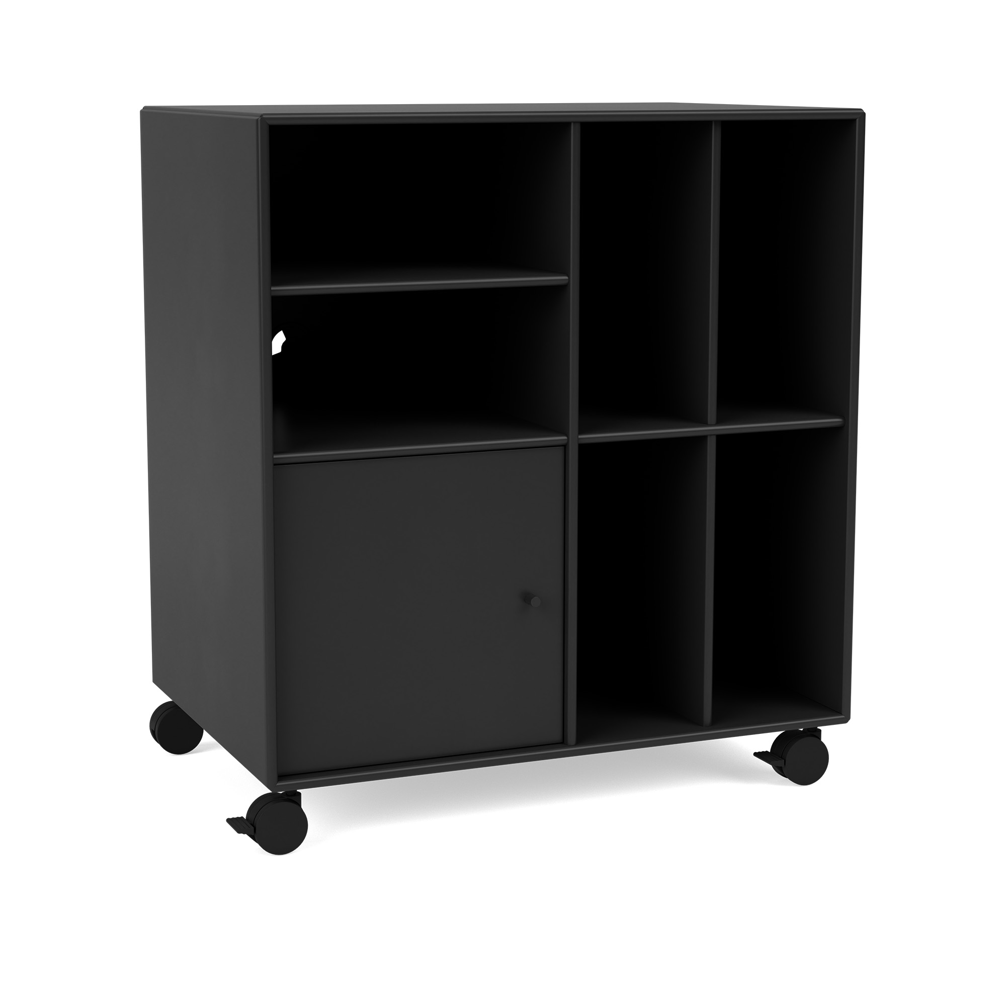 montana - spin ii vinyl storage, 05-castorscr70black, 05 black - skåp och vitrinskåp - peter j. lassen - grå - mdf