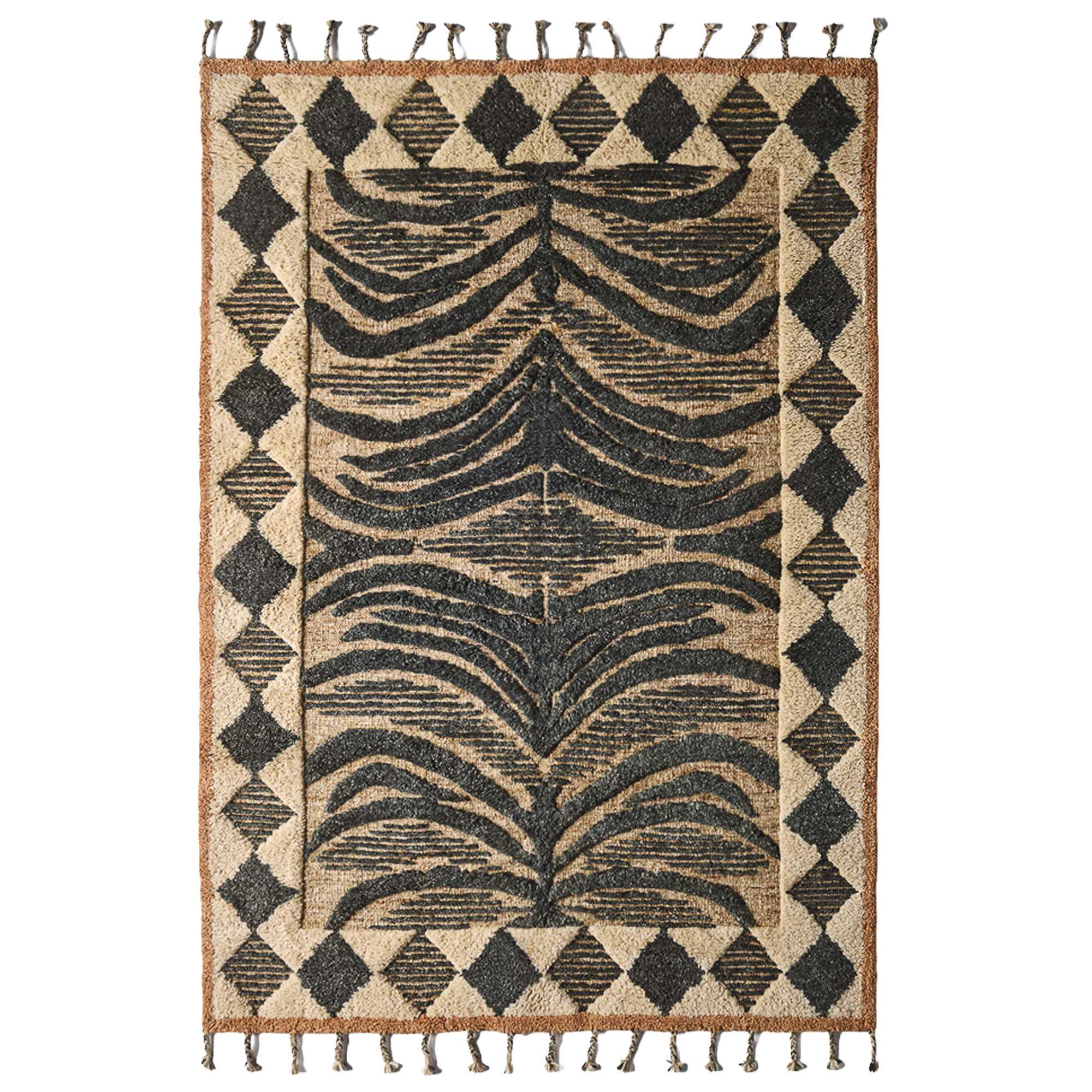 Dusty Deco - Wild Cat Rug Black 250x350 - Ullmattor - Matthew Williamson - Svart - Ull | Mattor - Material - Ullmattor | Möbelexperten