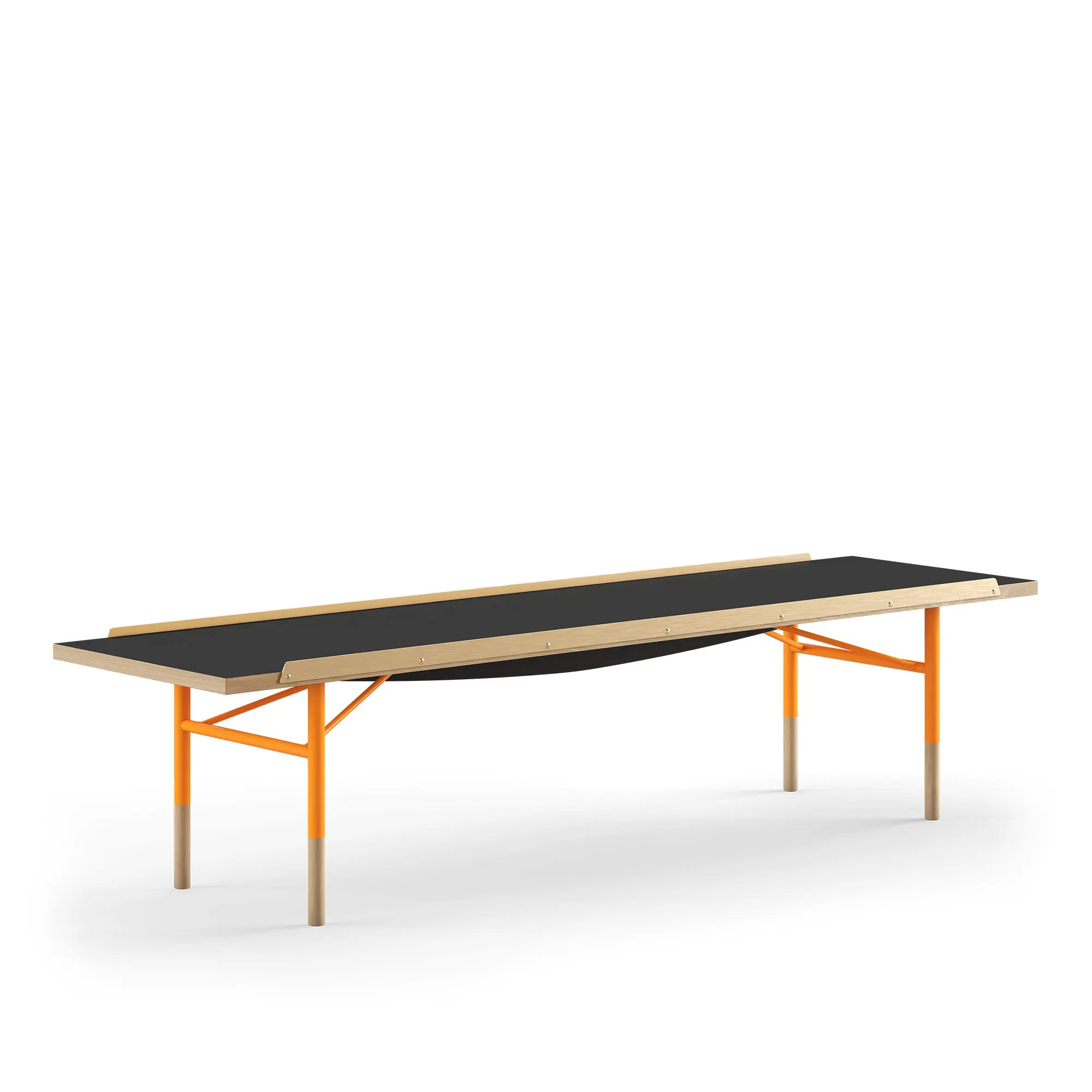 Table Bench Small med mässingskanter