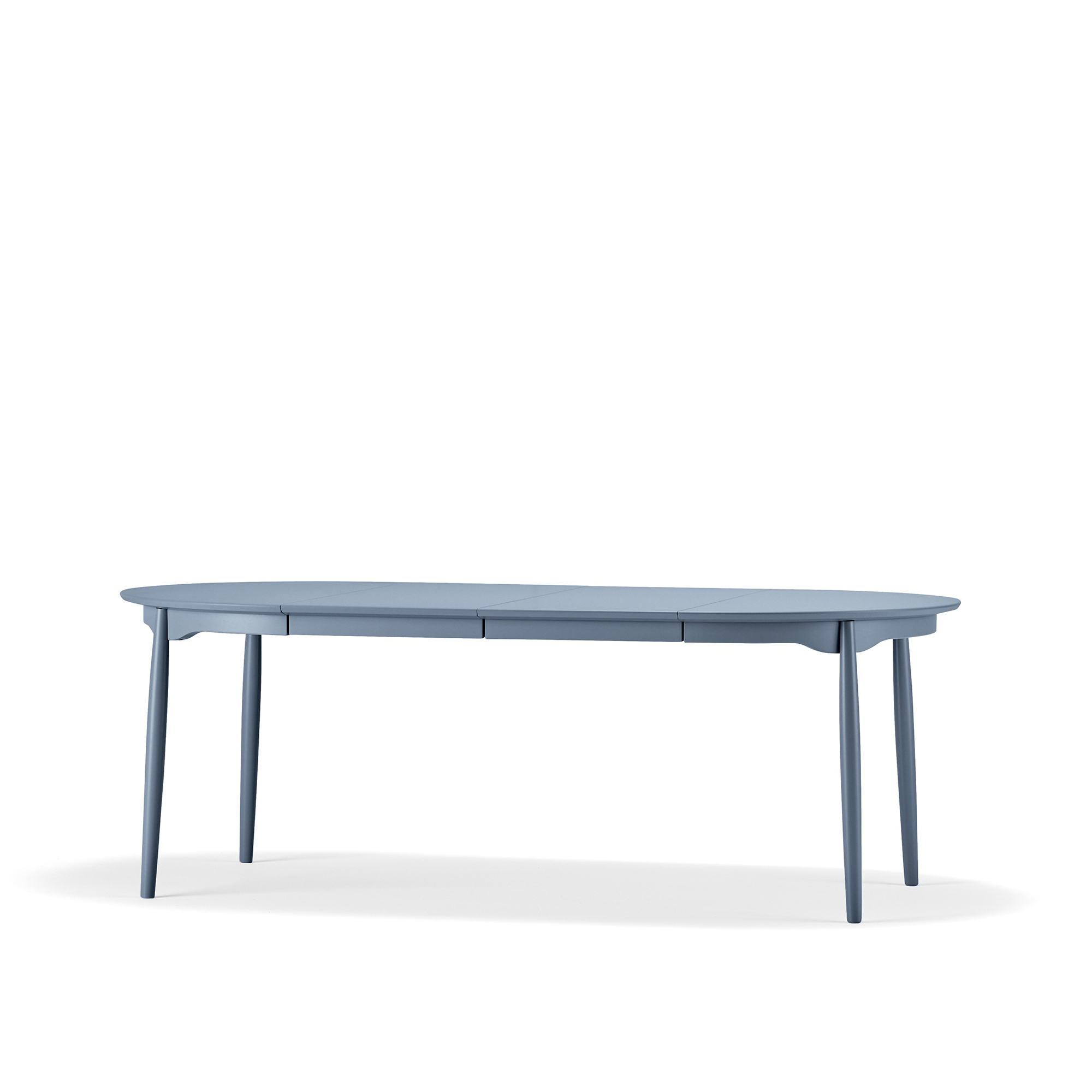 stolab - carl matbord ø115 cm delbart björk åska 66 & 2 iläggsskivor - matbord - marit stigsdotter - blå