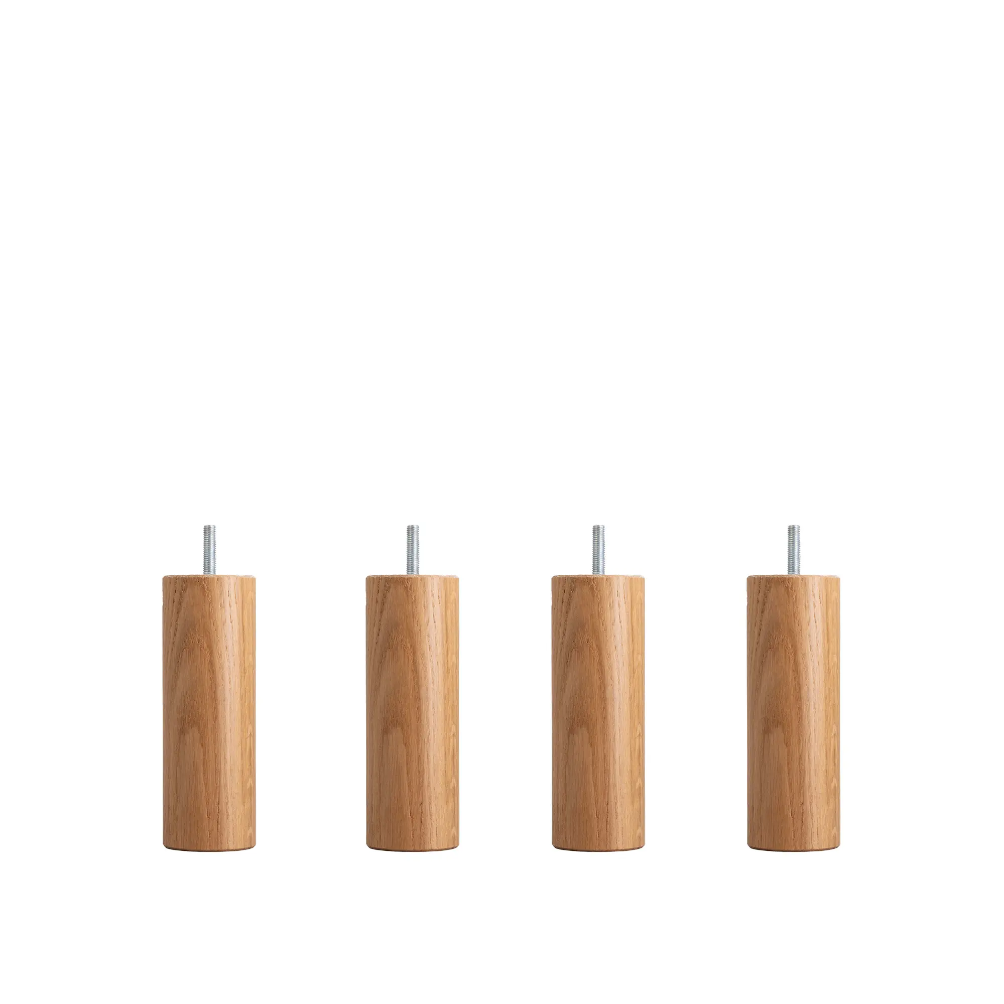 DUX SC sängben rund ek lackad  4-pack 16 cm