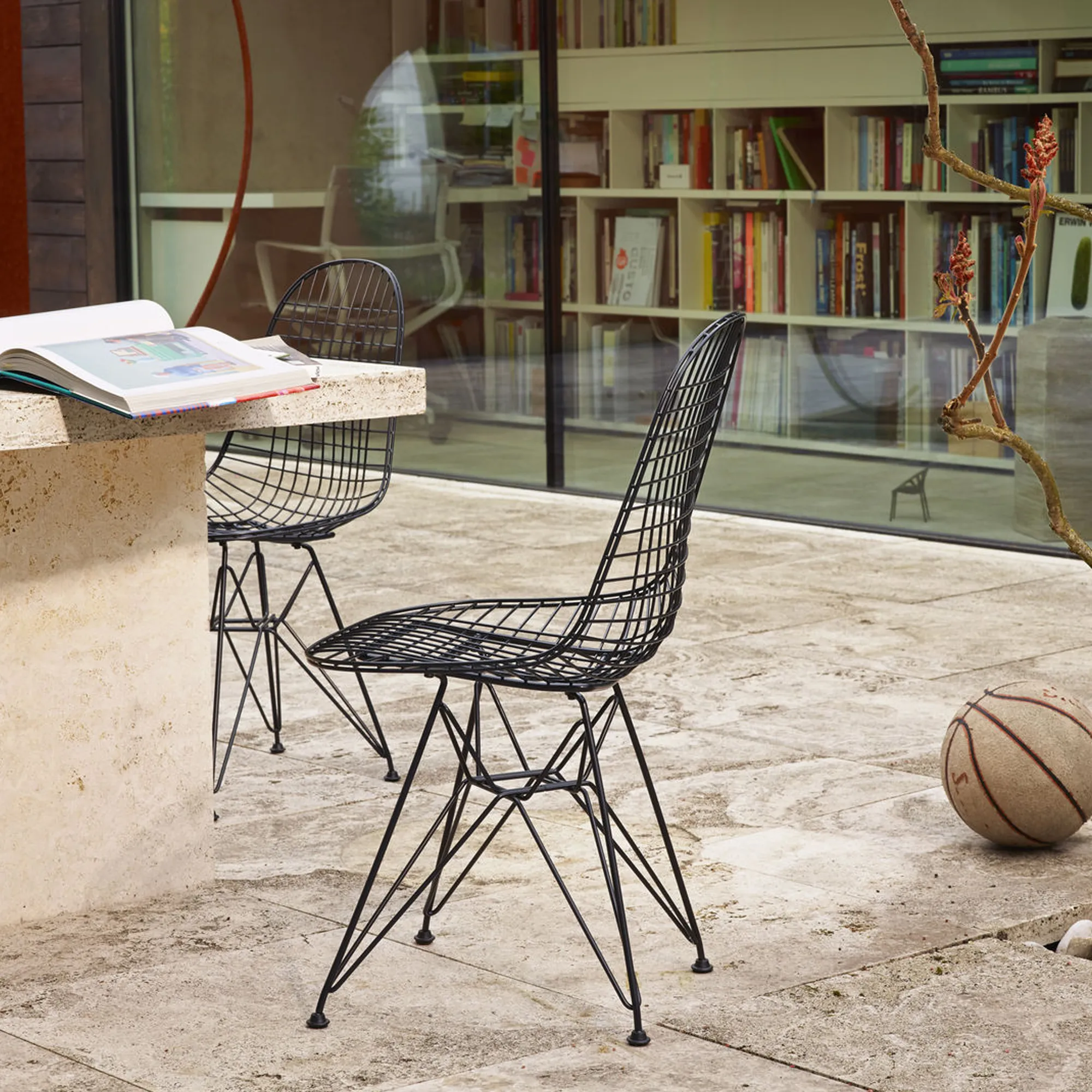 Wire Chair DKR stol