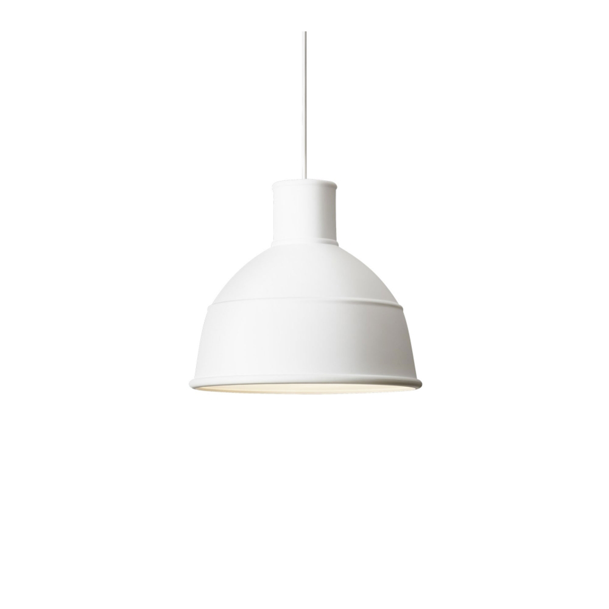 Muuto - Unfold Pendant Lamp, White - Pendellampor - Form Us With Love - Vit
