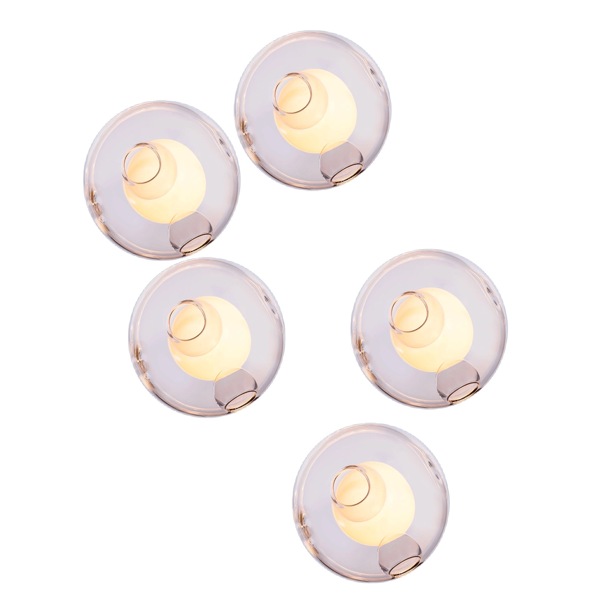 Bocci - 28.5 Random, Klar Xenon - Pendellampor - Omer Arbel - Transparent