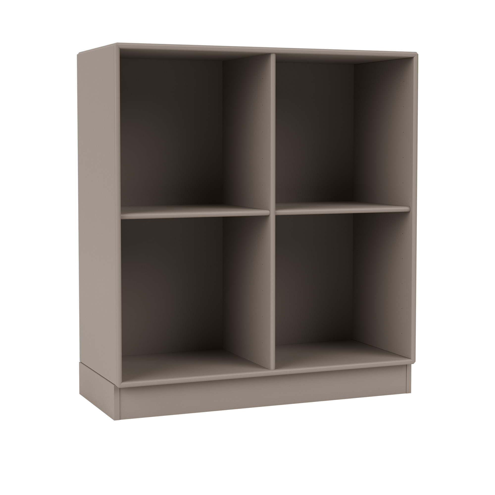 montana - show bookcase 141-truffle 07 plinth 7 cm - hyllor & hyllsystem - peter j. lassen - beige - trä