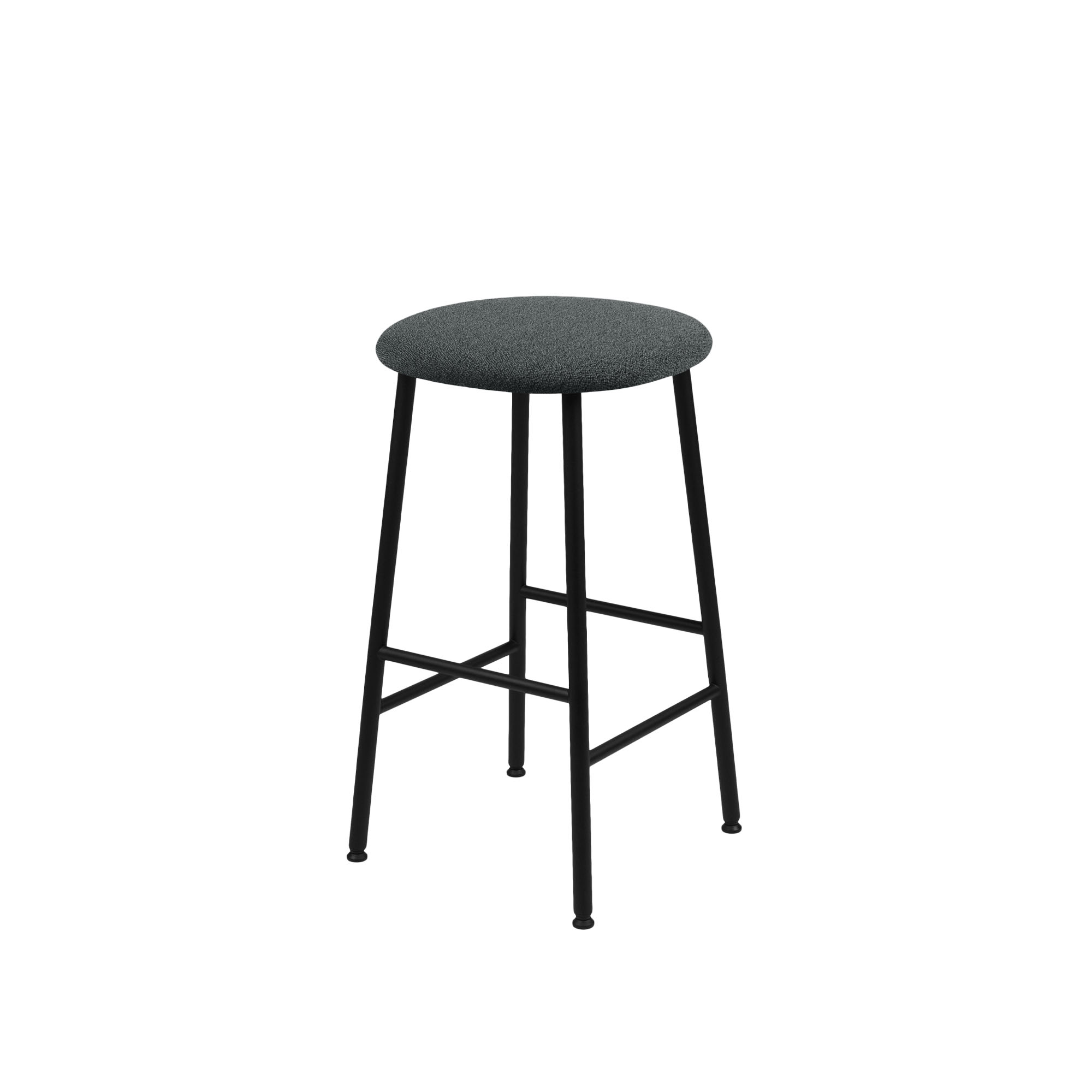 HEM - Kendo Bar Stool - Graphite - Barstolar & barpallar - LucidiPevere - Grå - Metall/Trä/Skum/Plast/Ull