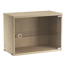 Skab med glaslåge 58 cm