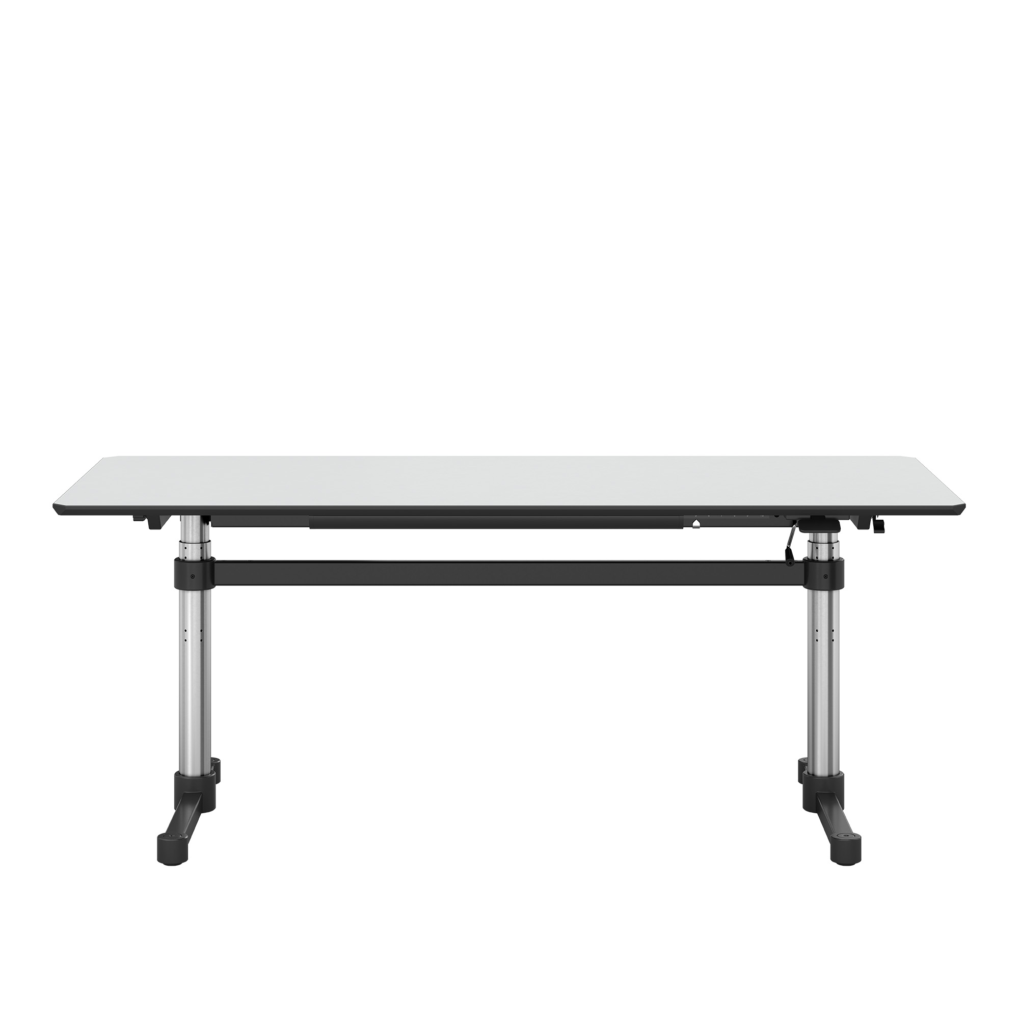 USM - USM Kitos T6 02 Laminate Pearl Grey - Skrivbord - Gr&aring; - Metall