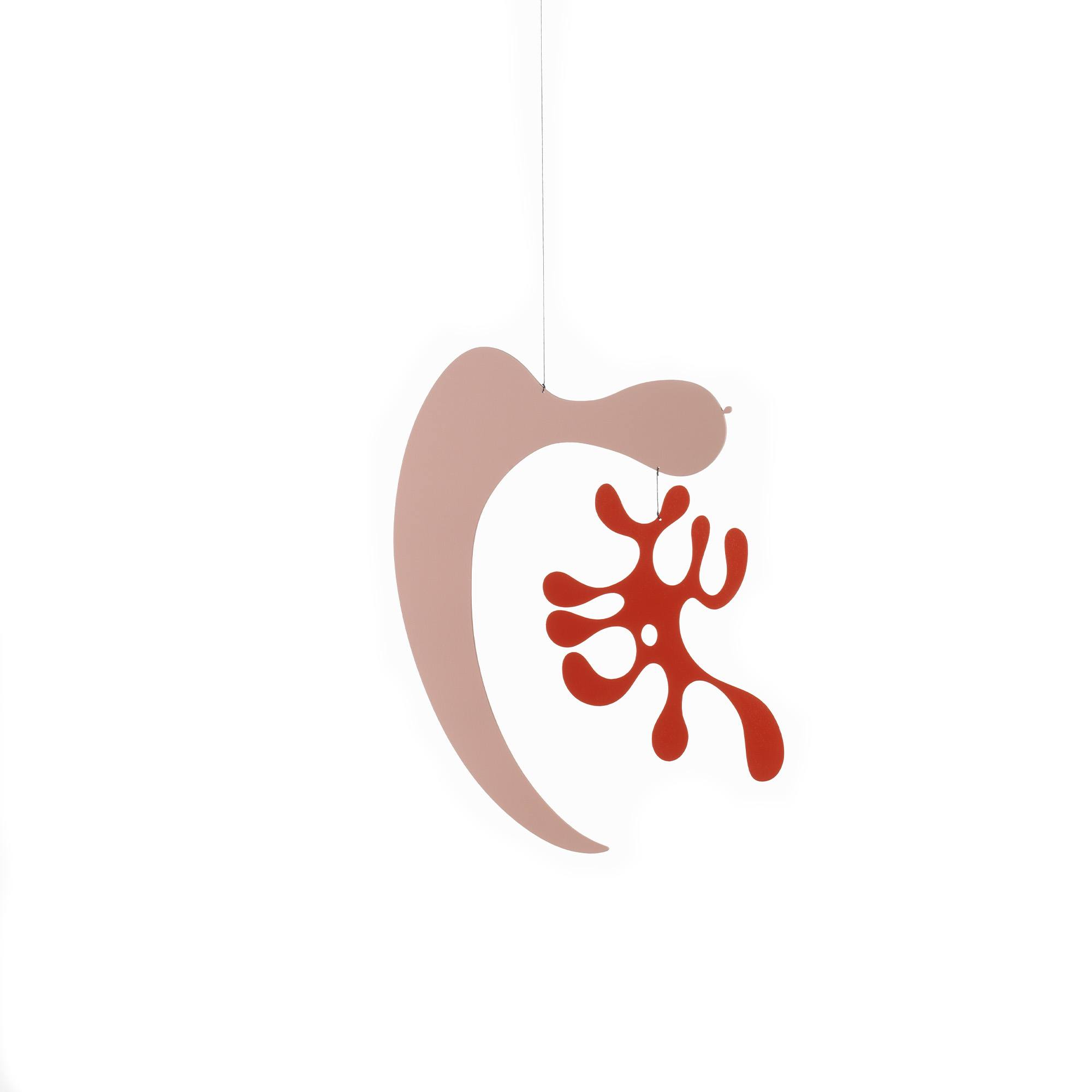 Vitra - Plywood Mobile, Eames Special Collection, Model A, bi-colour - Prydnadsföremål - Charles & Ray Eames - Röd