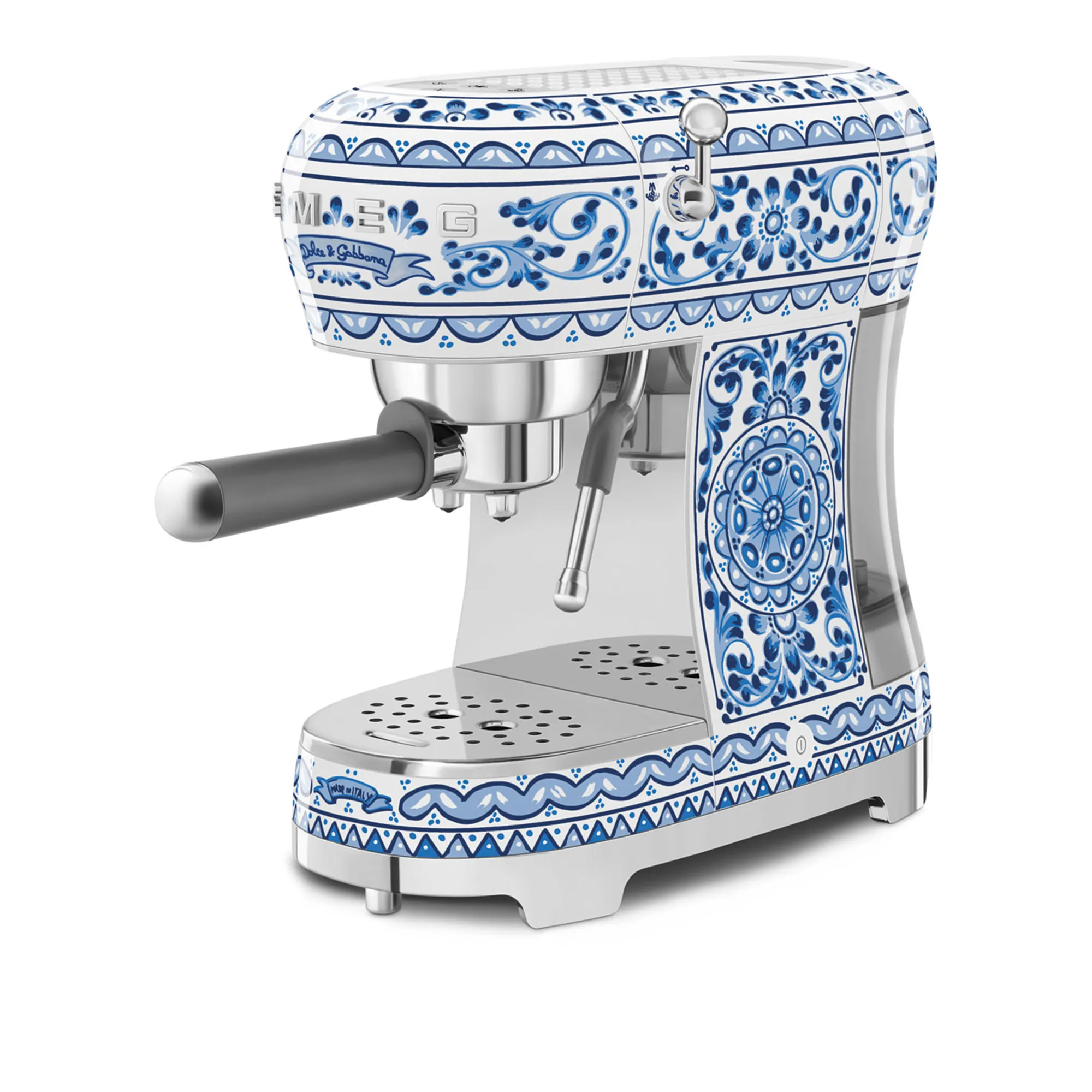 Dolce & Gabbana Espresso Manual Coffee Machine Blue