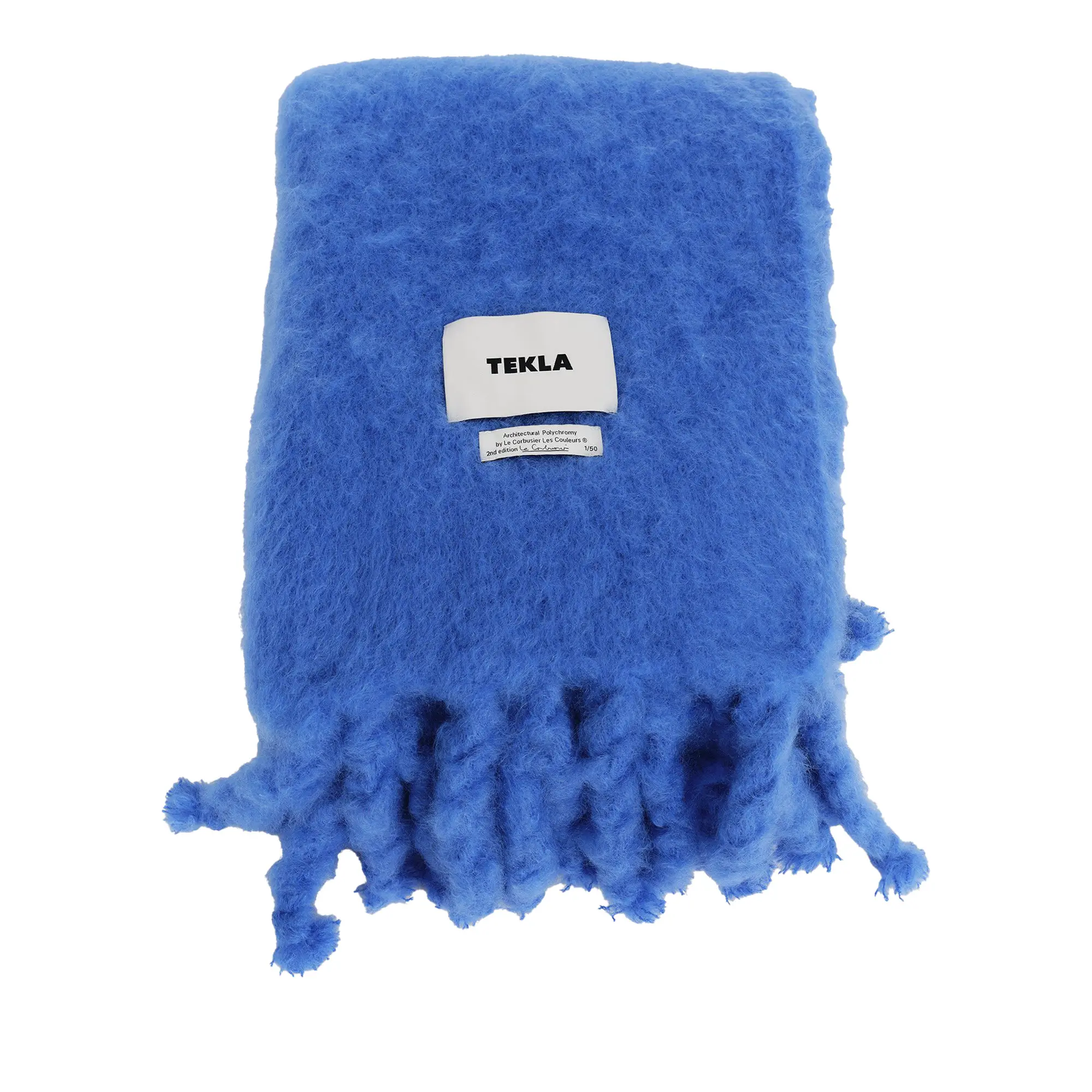 Mohair blanket x Le Corbusier Bleu pläd