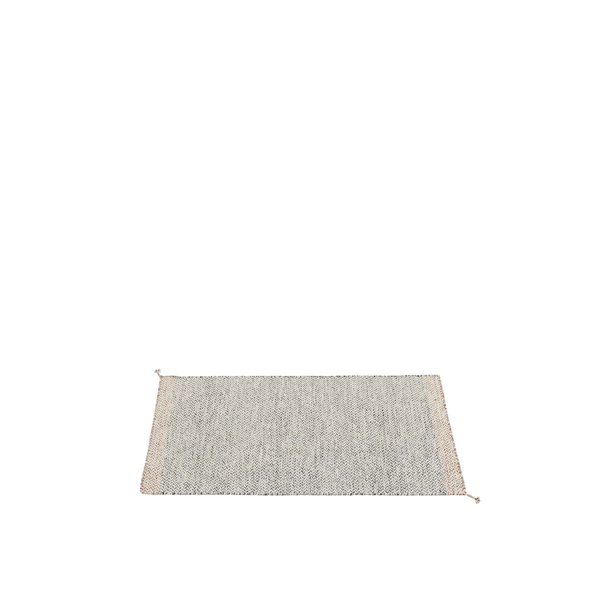 Ply rug recycled polyester black/white
