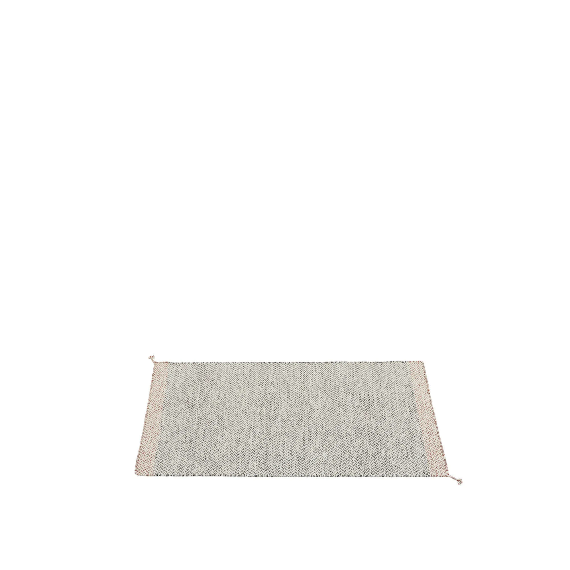 Ply rug recycled polyester black/white