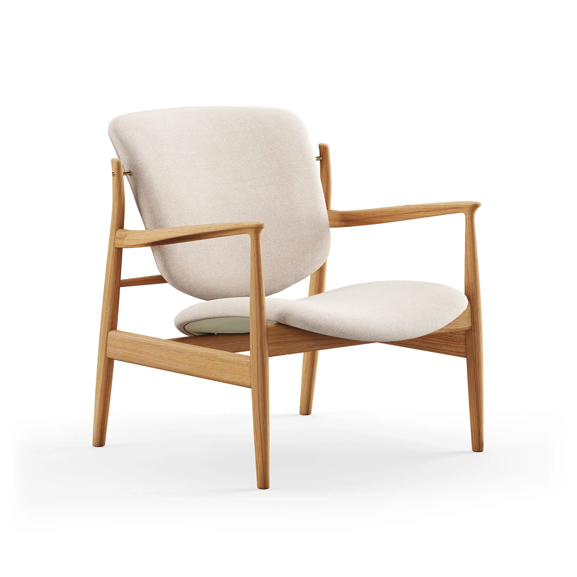 France stol Dark oiled oak