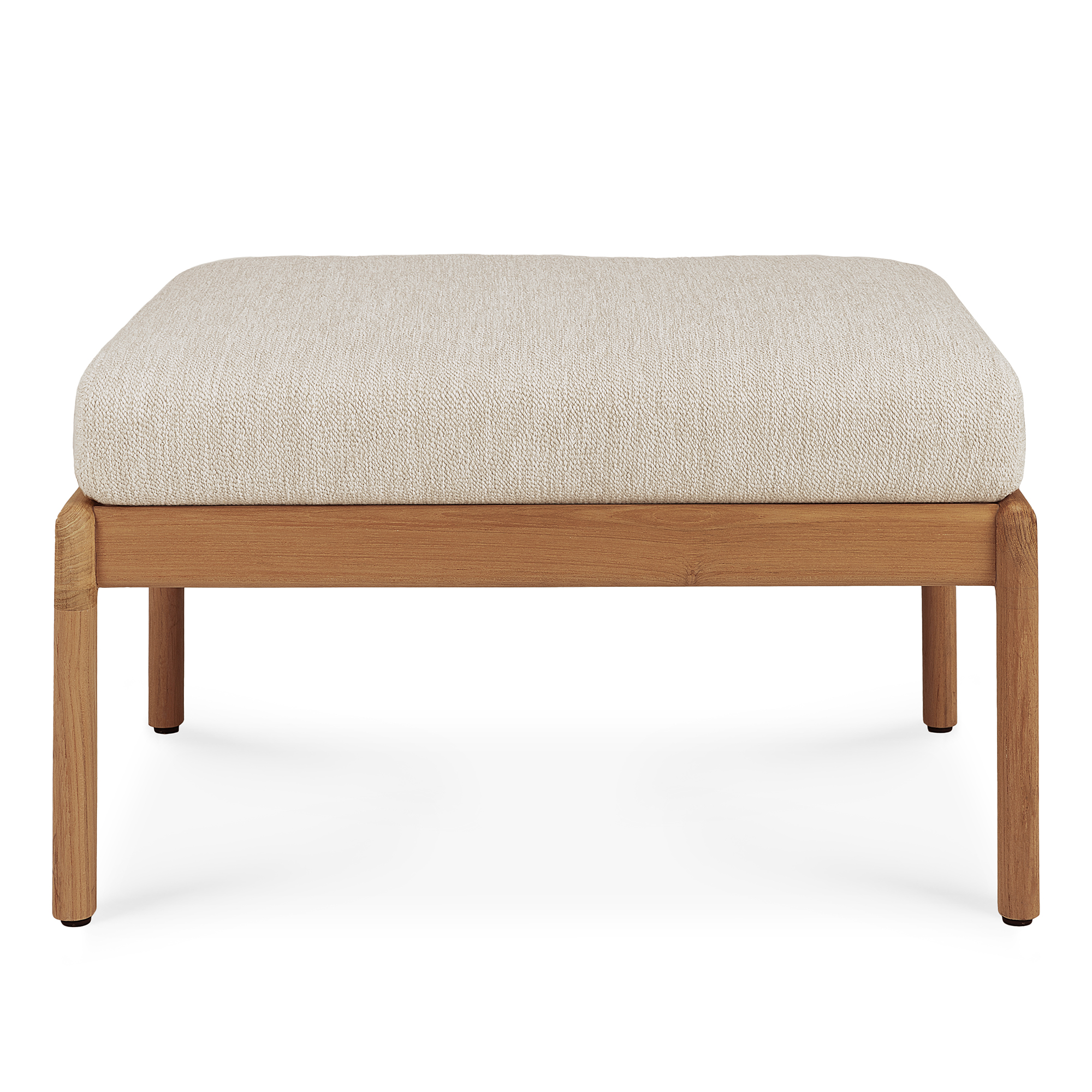Ethnicraft - Jack Outdoor Footstool - Teak/Natural - Utomhuspallar och puffar - Beige - Tr&auml;/Skum/Plast