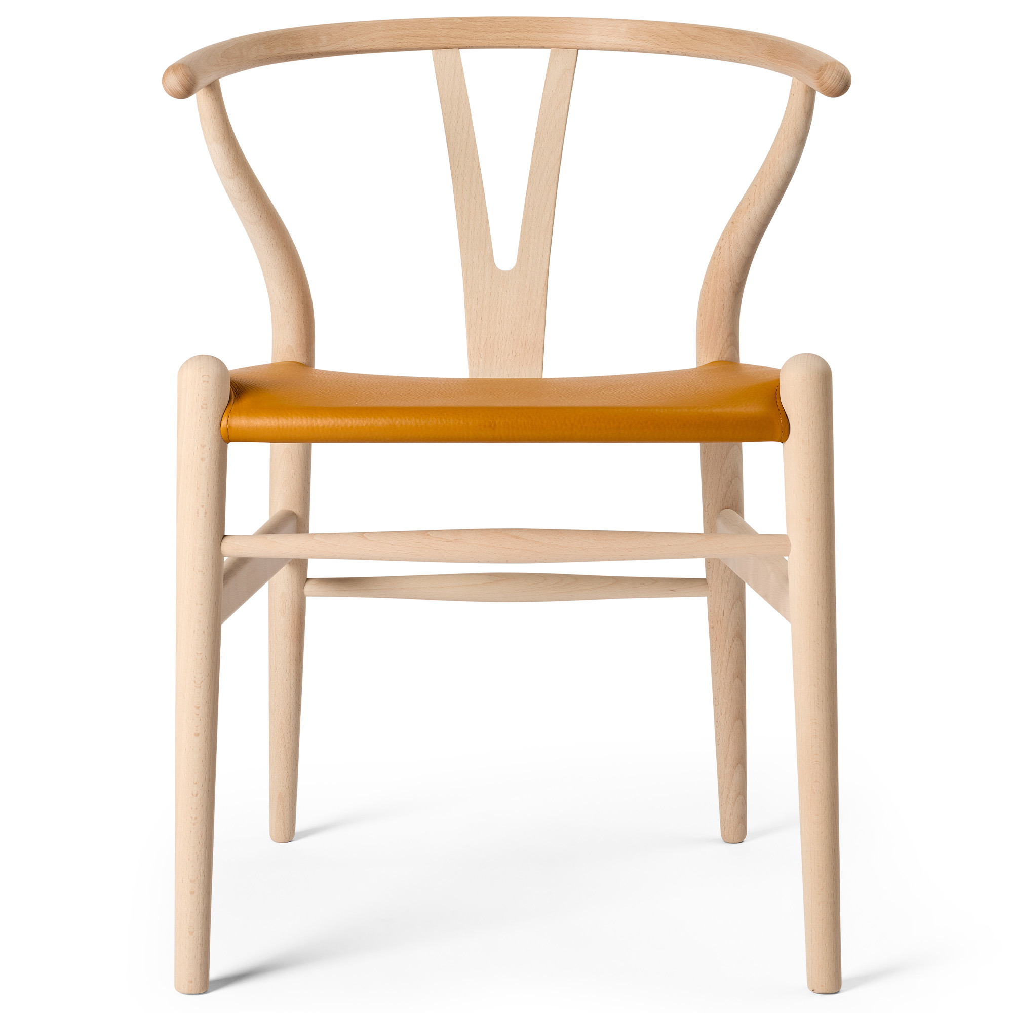 Carl Hansen - CH24P Wishbone Chair, Beech Soap, Loke 7050, Brown - Matstolar - Hans J. Wegner