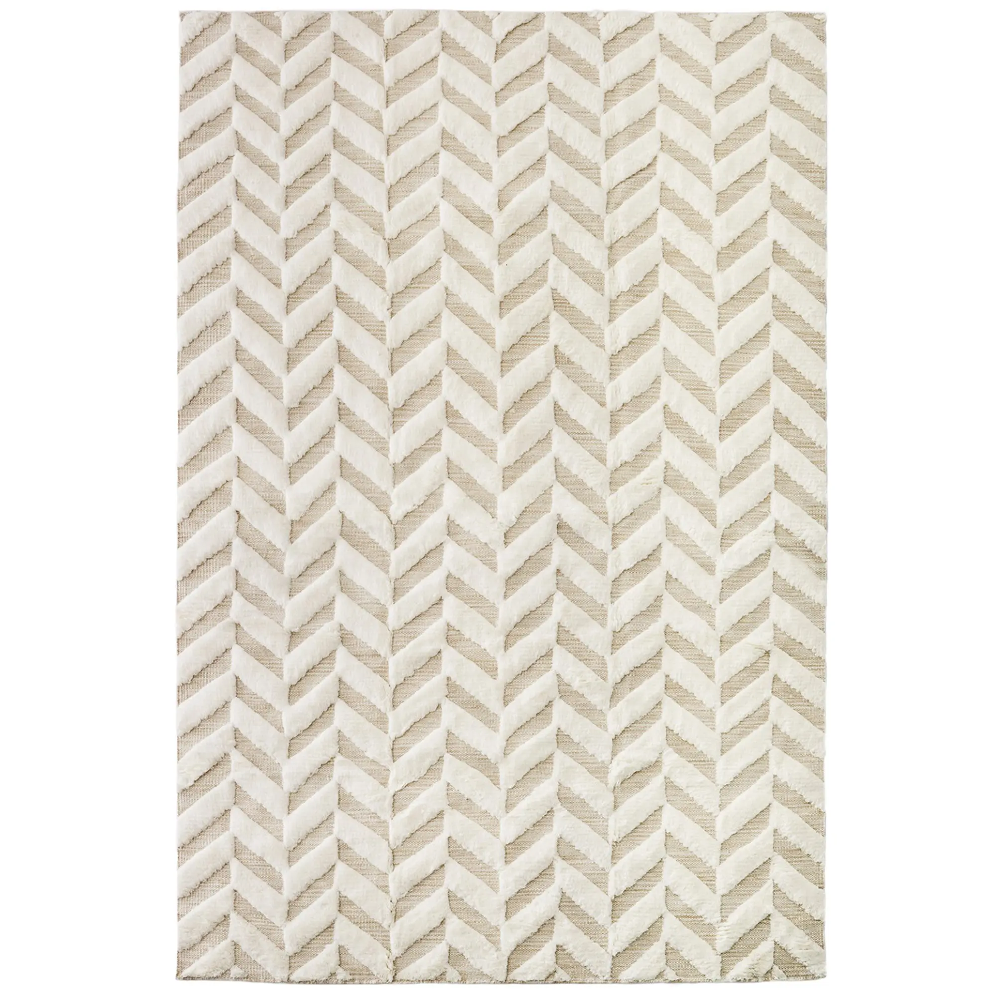Herringbone White ullteppe