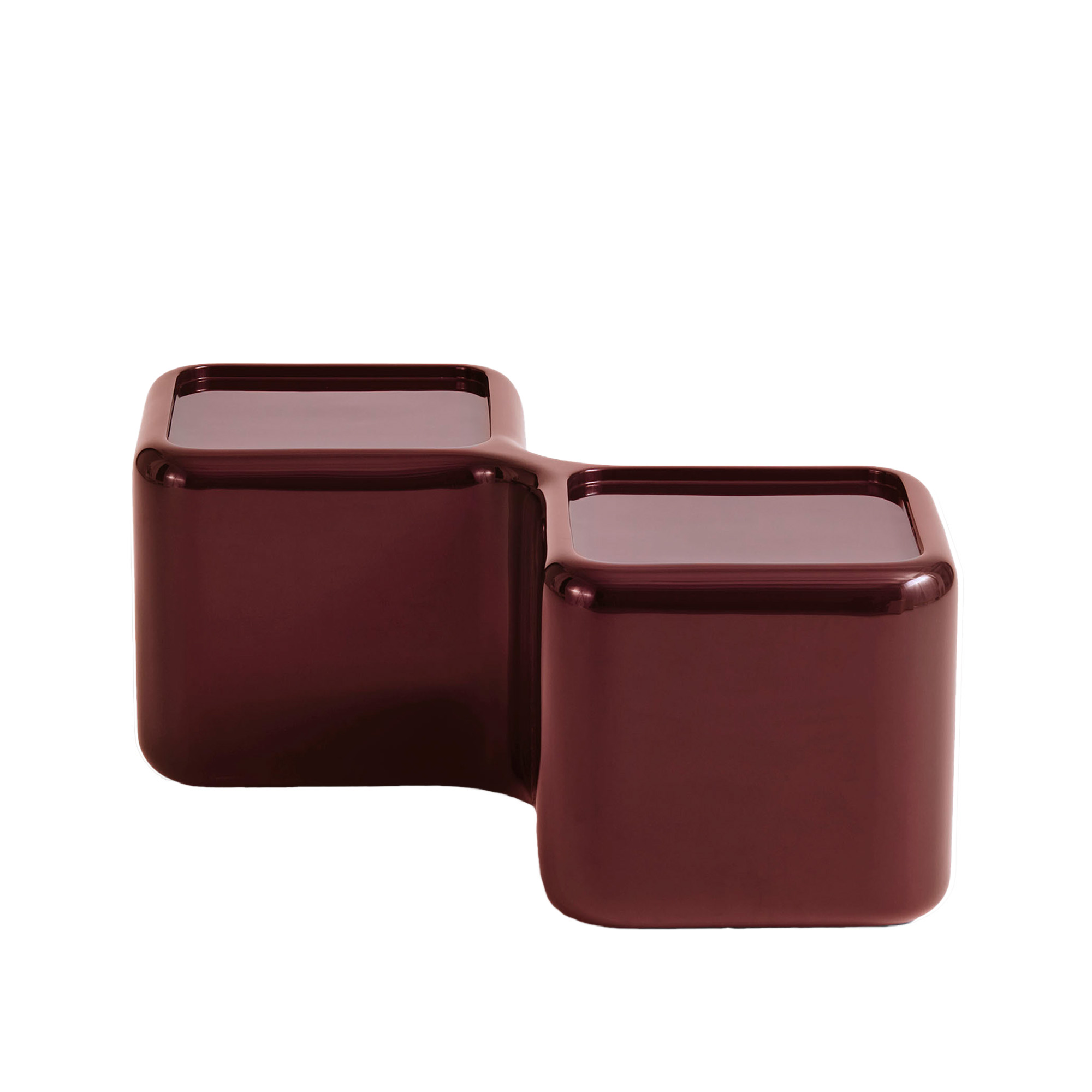 NO GA Projects - Rectangular Module Table High Table Red - Sofabord - Willo Perron - Rød - Plast