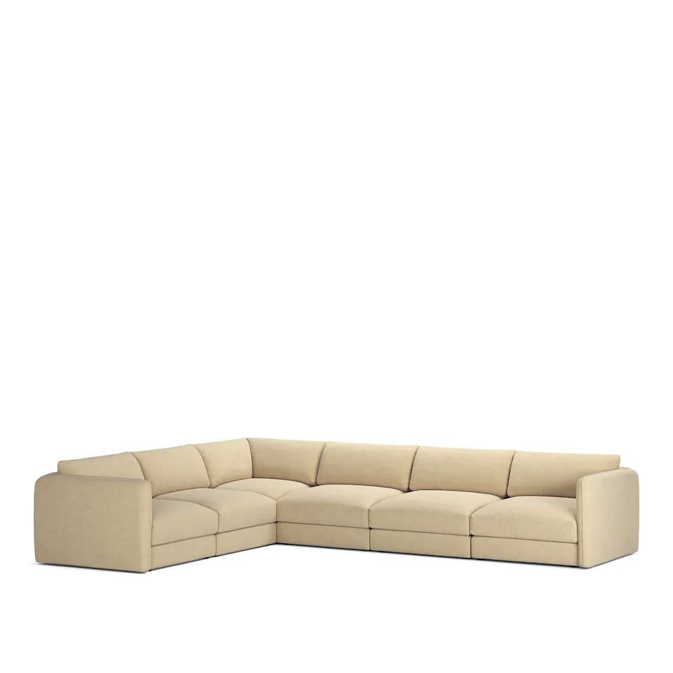 Pavarotti 6-Seater Corner, Fixed Cover, Cushion Variant 03, Sienna Tonal 10