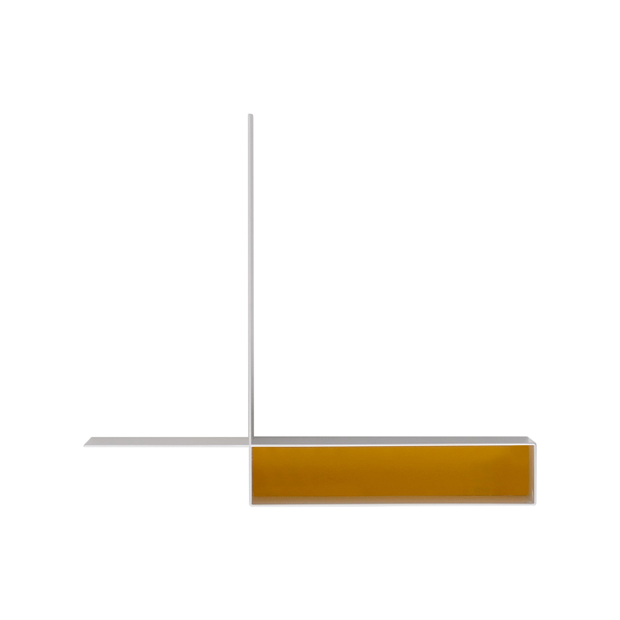 MDF Italia - Randomissimo Module A, Matt Graphite Grey, Black, Right - Vägghyllor - Neuland Industriedesign - Vit - Naturmaterial/Metall