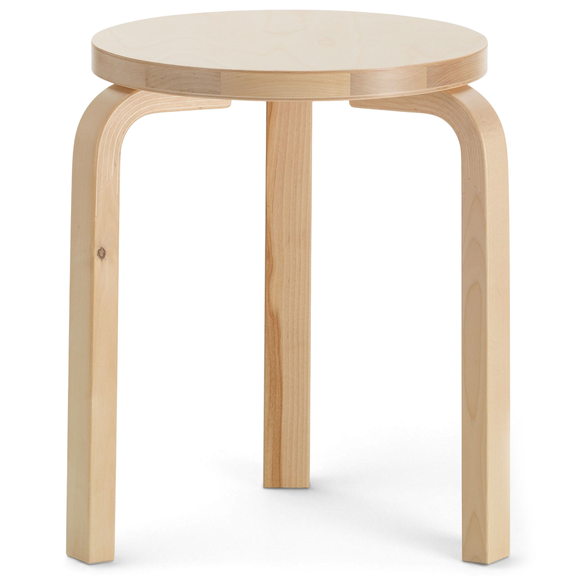 Artek - Stool 60 sittpall wild birch - Pallar - Alvar Aalto