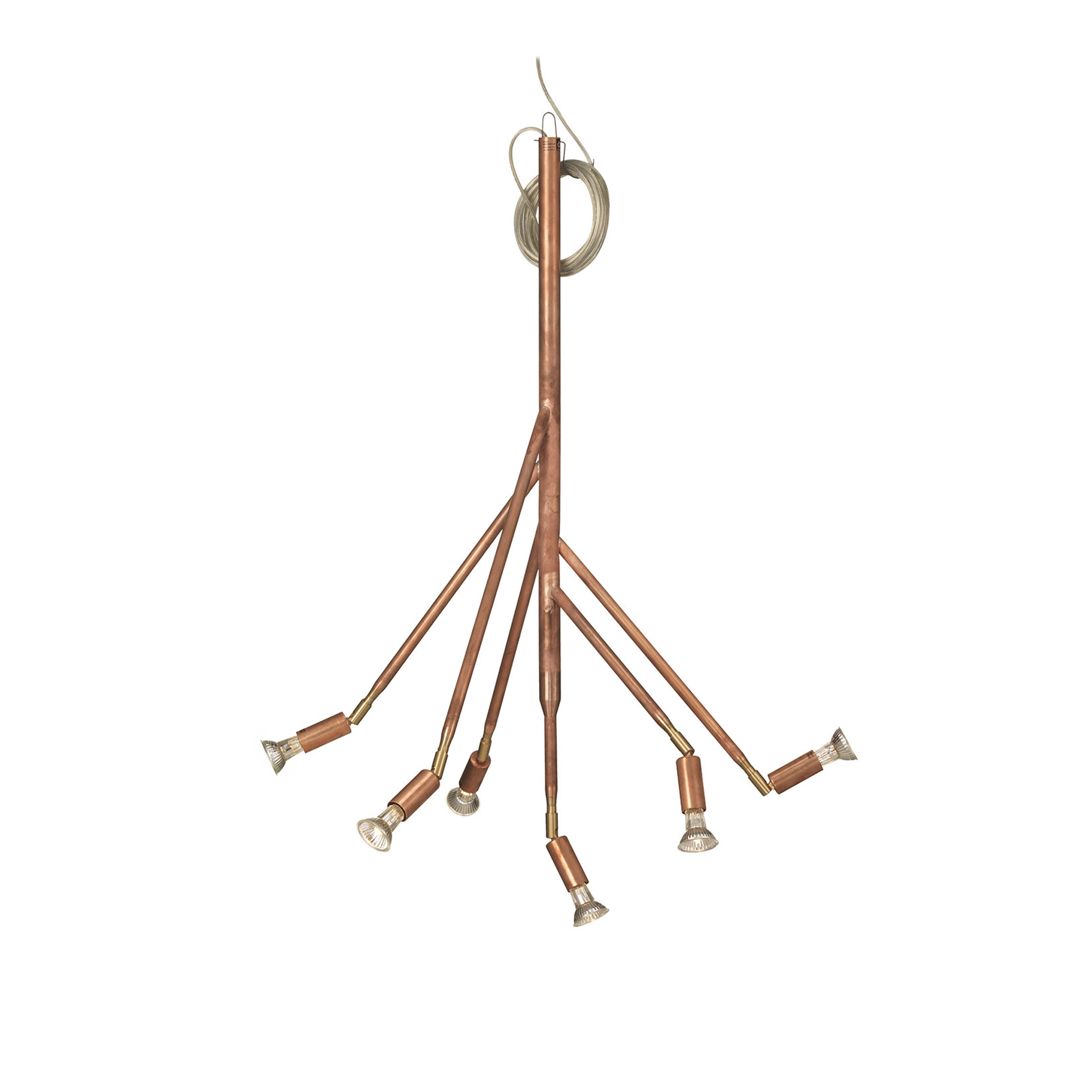 Örsjö Belysning - Kvist Taklampa, Rå Koppar, 6 armar - Takkronor - Jonas Bohlin - Koppar | Belysning - Taklampor - Takkronor | Möbelexperten