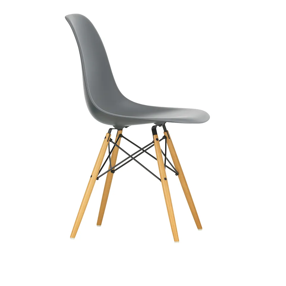 Eames RE Plastic Chair DSW stol Golden Maple