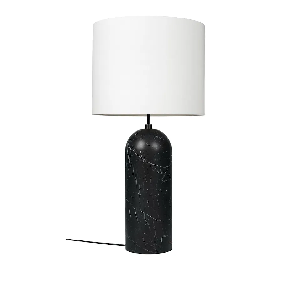 Gravity gulvlampe XL Low svart marmor