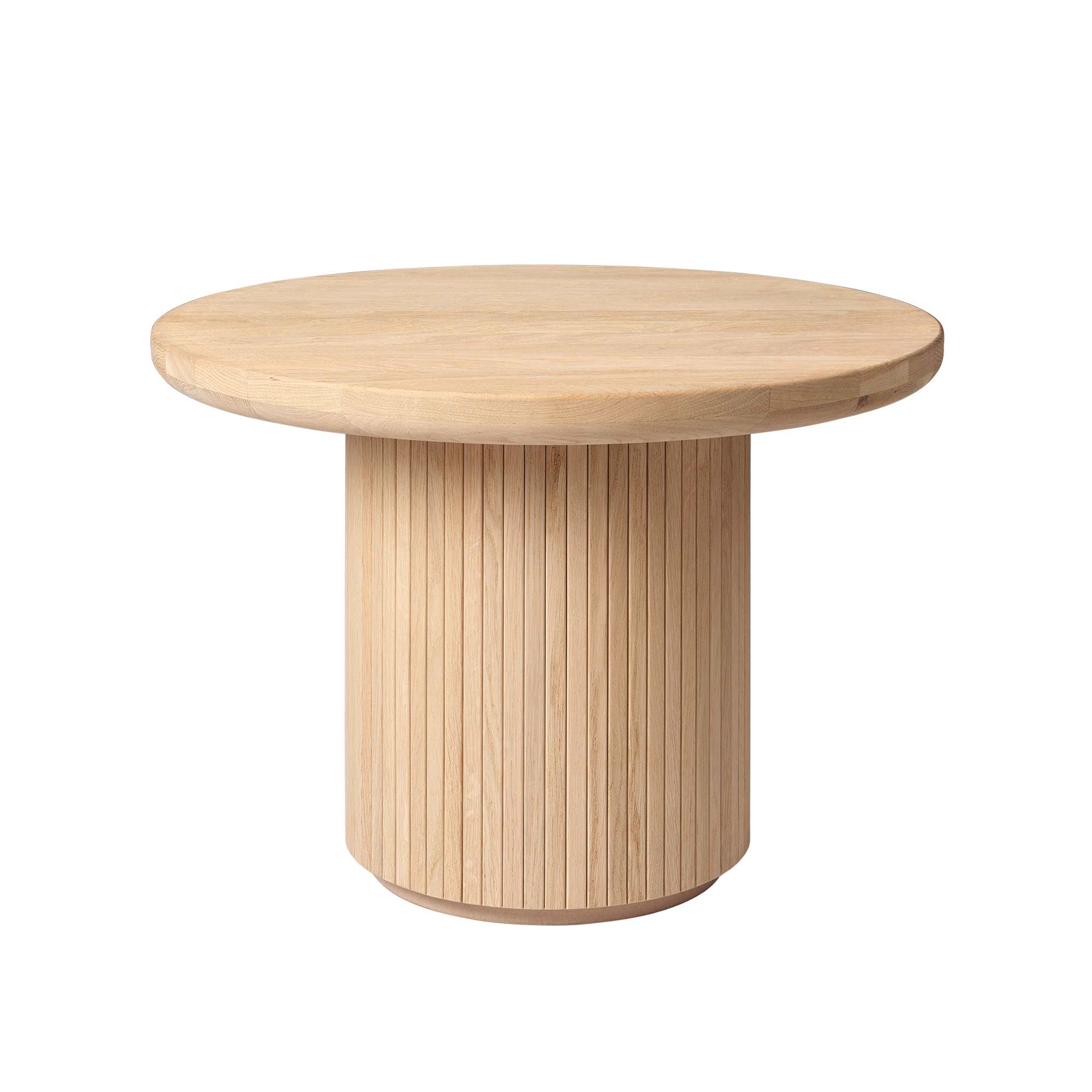 Gubi - Moon Coffee Table Round H45 x Ø150, Solid Oak Soap Treated - Soffbord - Space Copenhagen