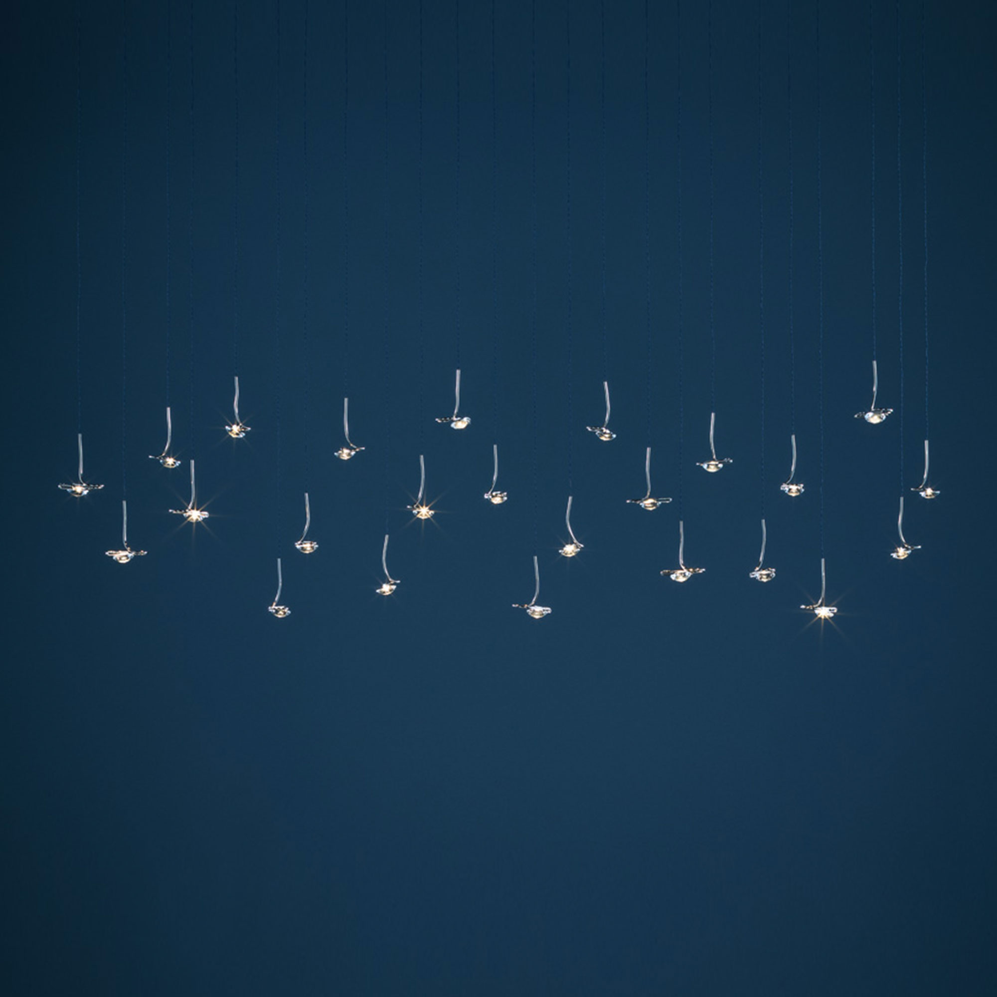 Catellani & Smith - Jackie O Chandelier, 20 LED - 60x60 - Takkronor - Enzo Catellani - Silver