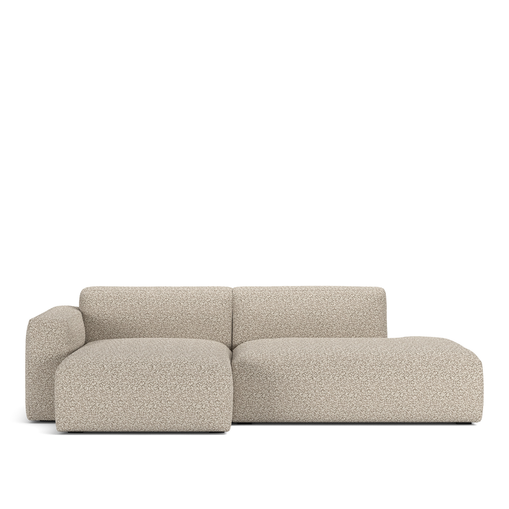 NOGA - Brick 2-Seater Chaise Lounge Open End Right, Vellus 03 - Soffor