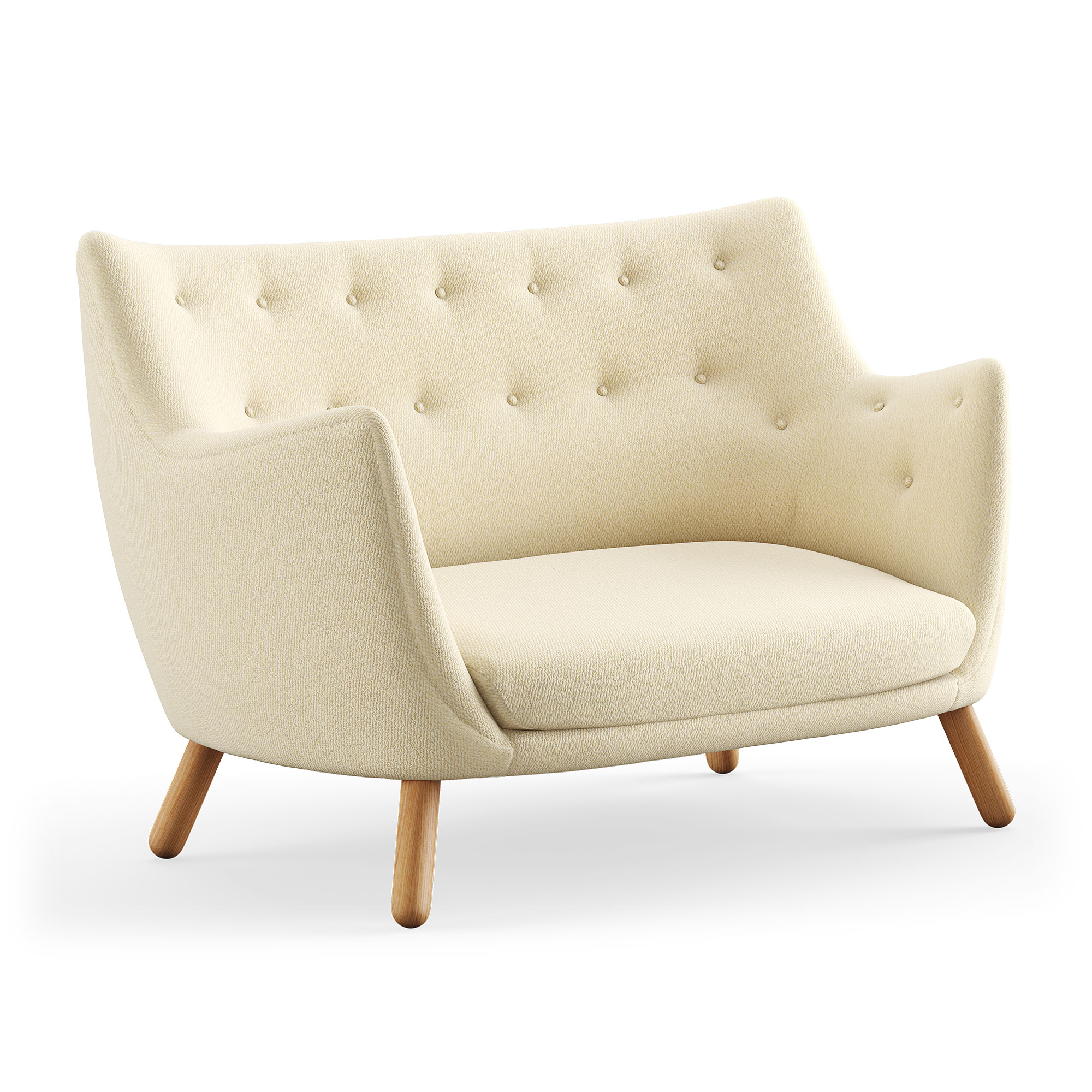 House of Finn Juhl - Poet Sofa, Dark oiled oak, Cat. 4 Vidar 1511 - Soffor - Finn Juhl - Beige,Träfärgad | Möbler - Soffor Och Dagbäddar - Soffor | Möbelexperten