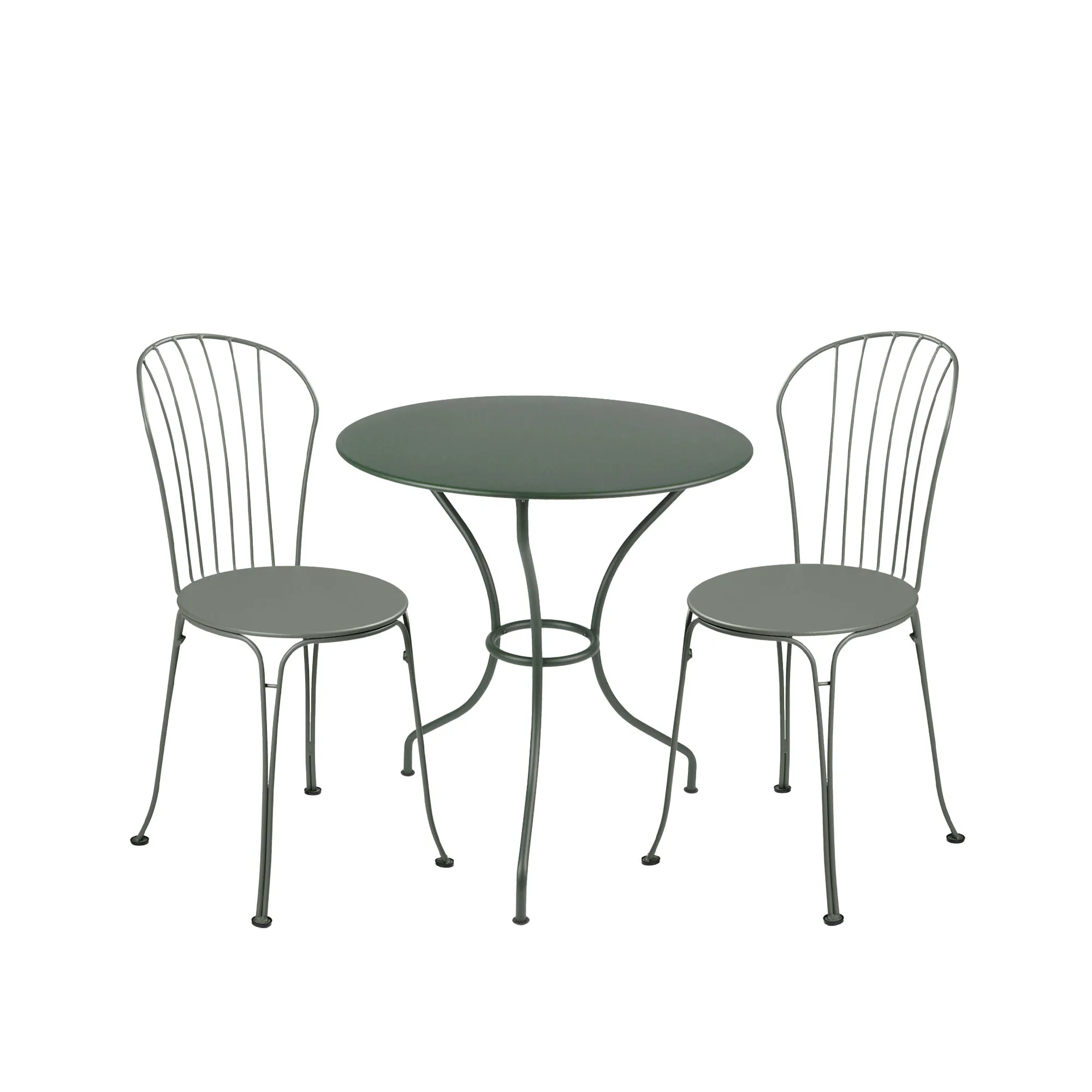 Opéra+ matgrupp pedestalbord Ø67cm & 2 stolar