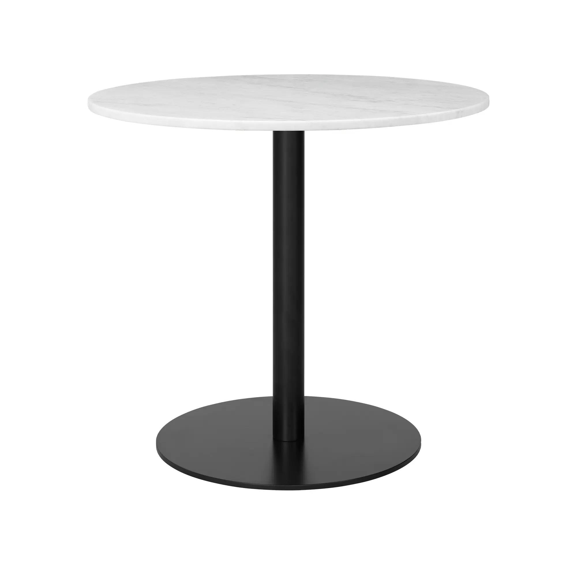 GUBI 1.0 matbord Ø80 cm svart