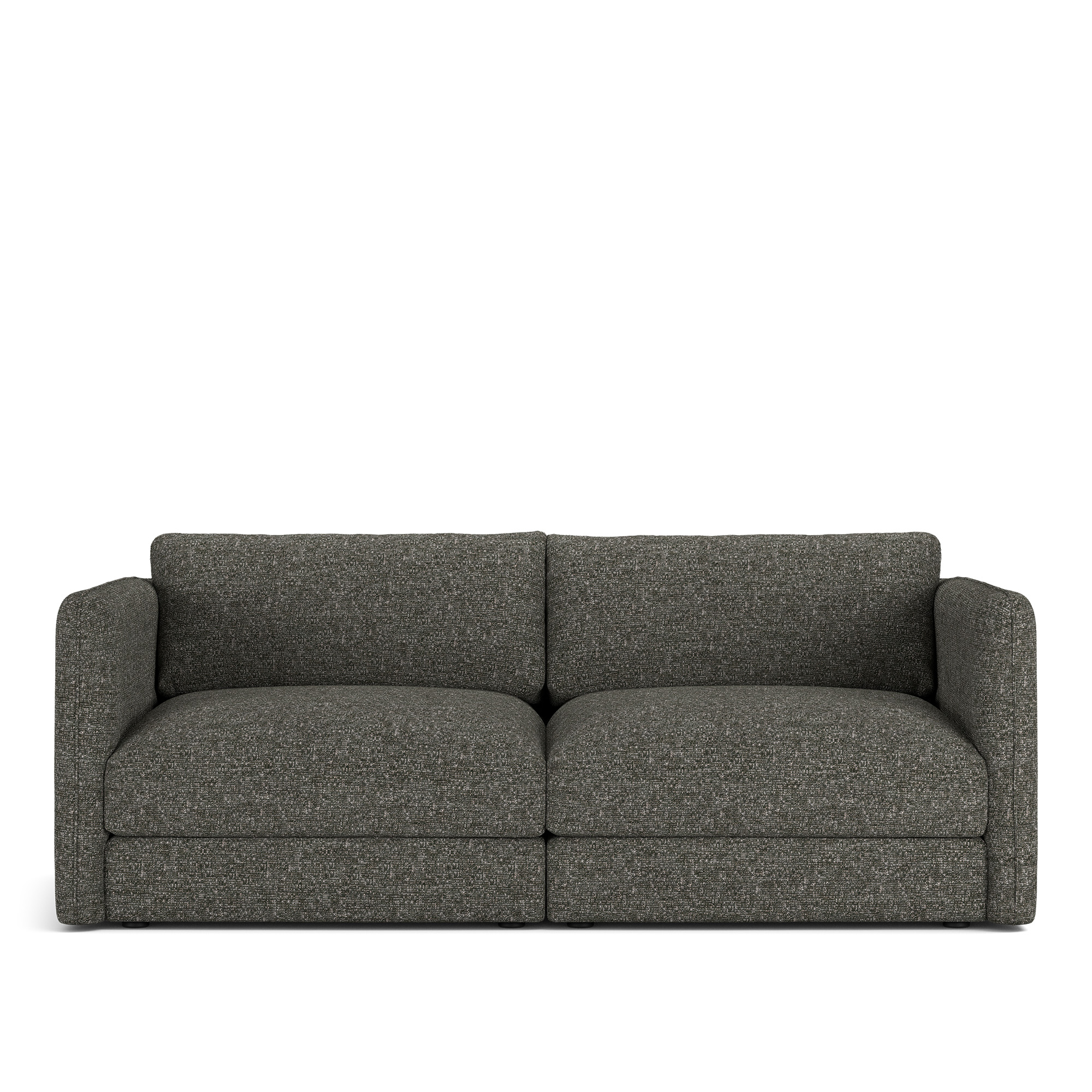 NOGA - Pavarotti 2-Seater, Removable Cover, Cushion Variant 03, Lucinasco 06 - Soffor - Svart
