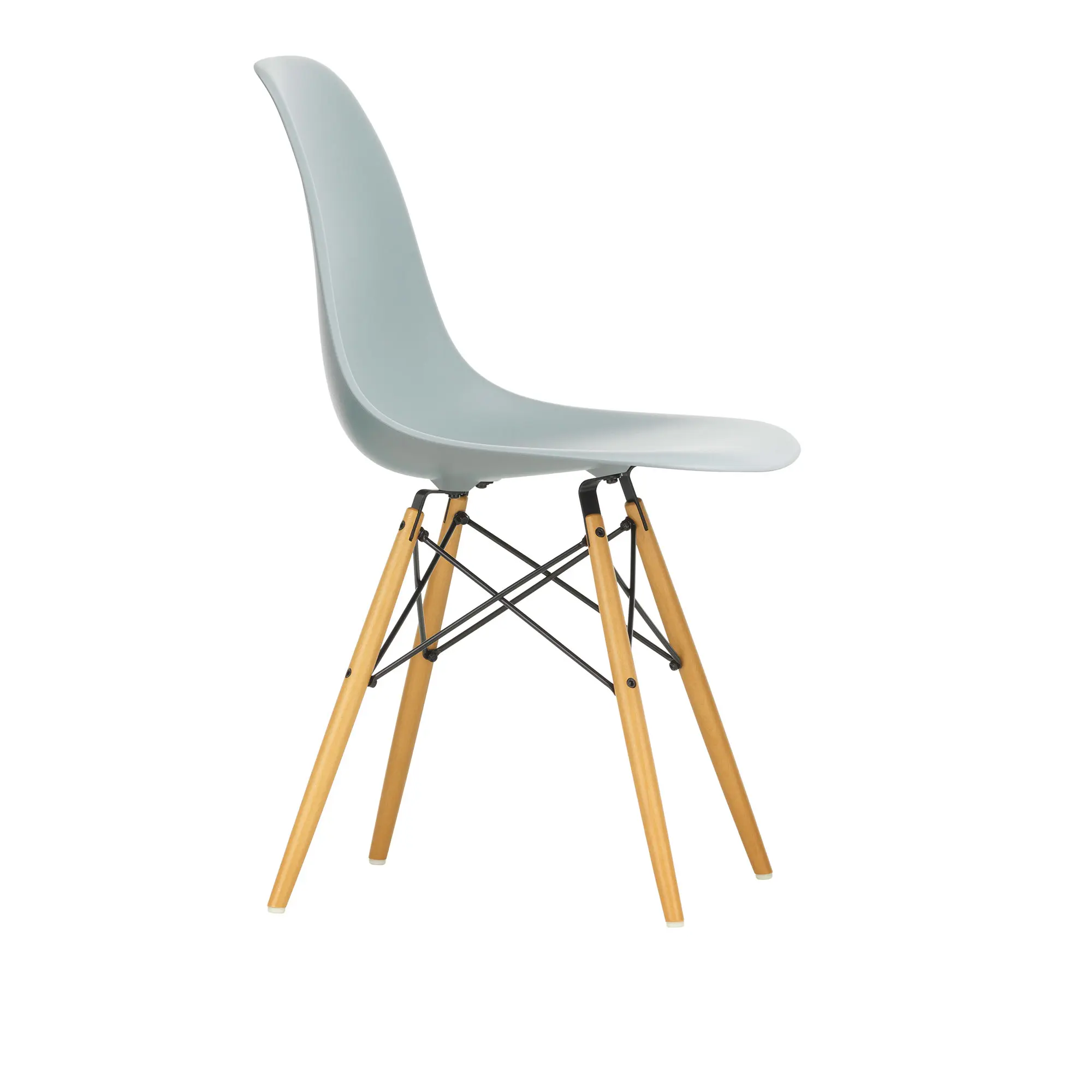 Eames RE Plastic Chair DSW stol Golden Maple