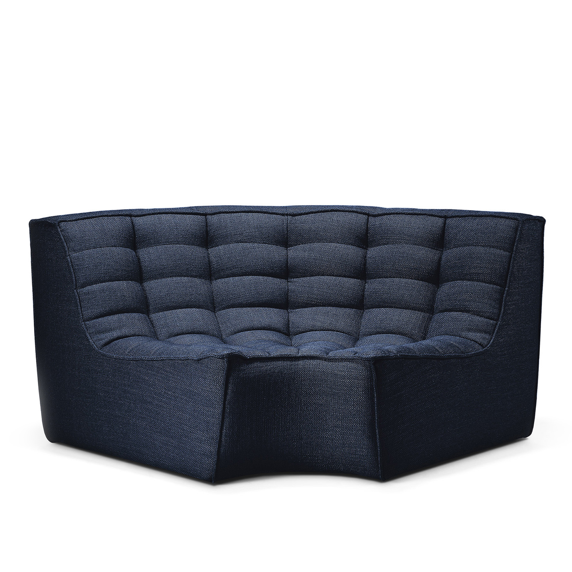 Ethnicraft - N701 Sofa - Round Corner - Graphite - Soffor - Jacques Deneef - Grå - Trä | Möbler - Soffor Och Dagbäddar - Soffor | Möbelexperten