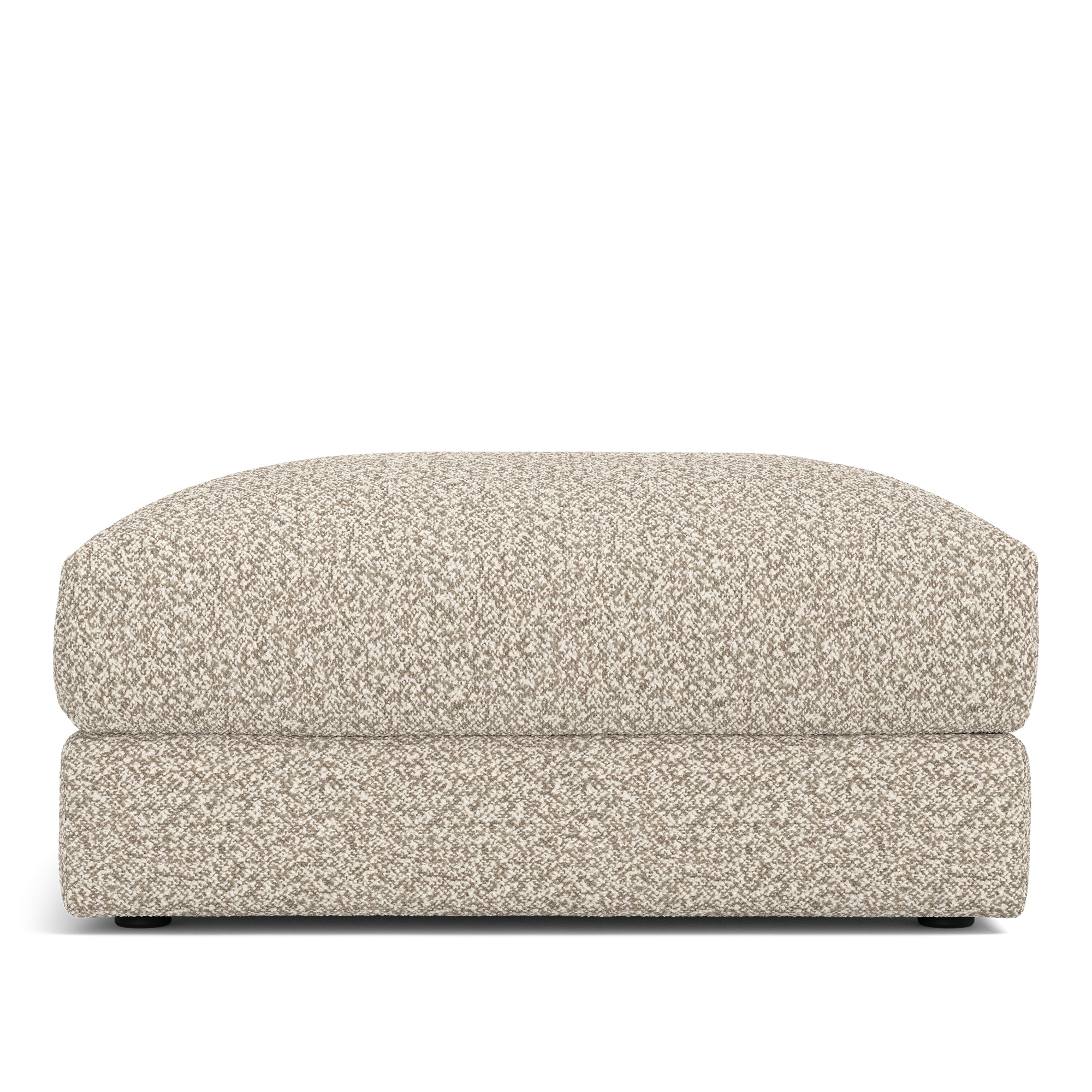NOGA - Pavarotti Ottoman Vellus 03 Fixed Upholstery - Fotpallar - Dun/Metall/Tr&auml;/Skum