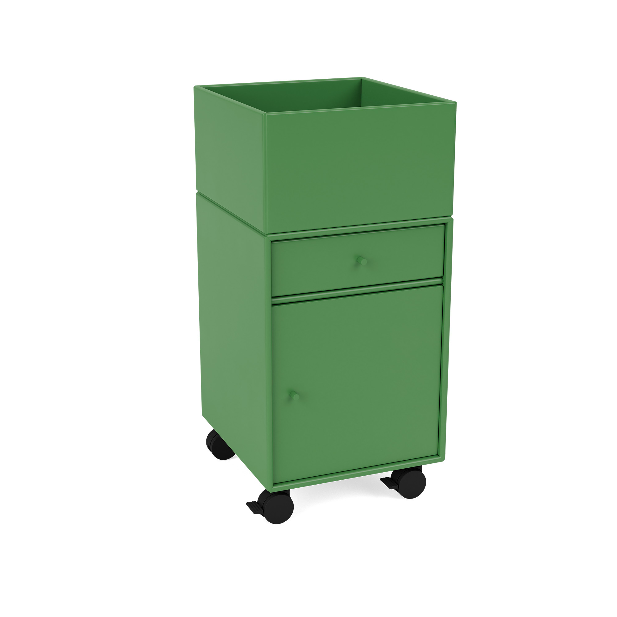 Montana - Runner Office Unit On Castors 152-Parsley 05 Castors CR70 Black - Hurtsar - Peter J. Lassen - Grön - Trä | Möbler - Förvaring Och Hyllor - Hurtsar | Möbelexperten