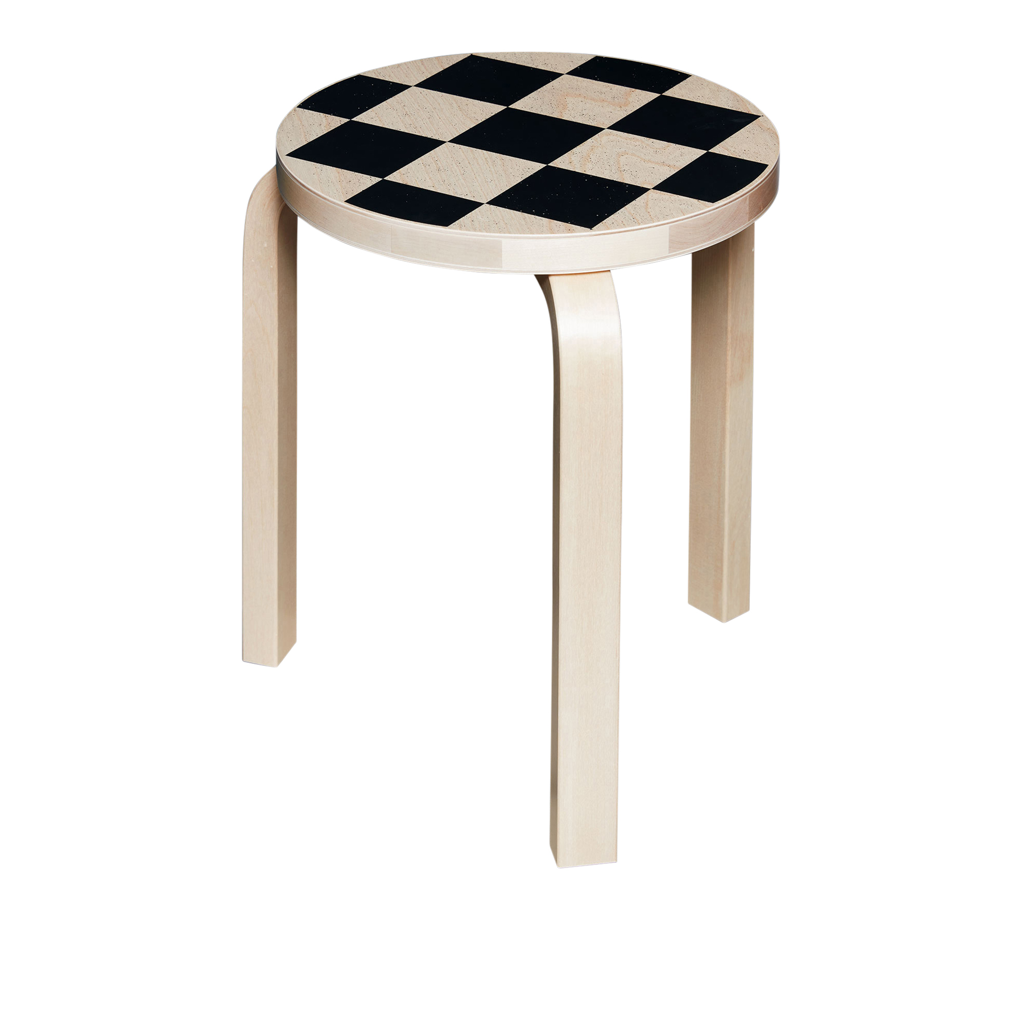 Artek - Stool 60 Nordiska Galleriet Limited Edition - Sittpallar - Alvar Aalto - Mönstrad - Trä