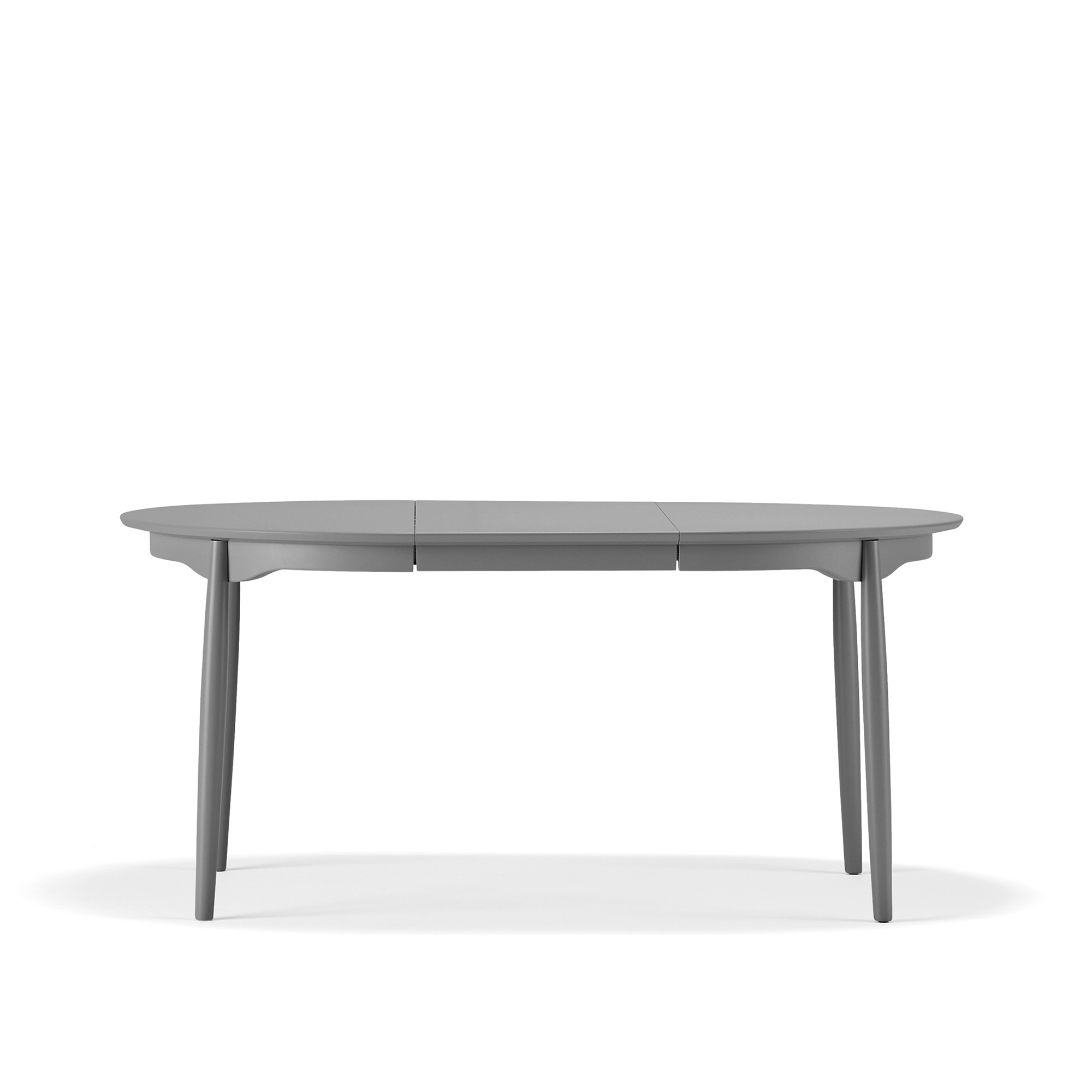 stolab - carl matbord ø115 cm delbart björk – mörkgrå 62 utan iläggsskiva - matbord - marit stigsdotter - grå