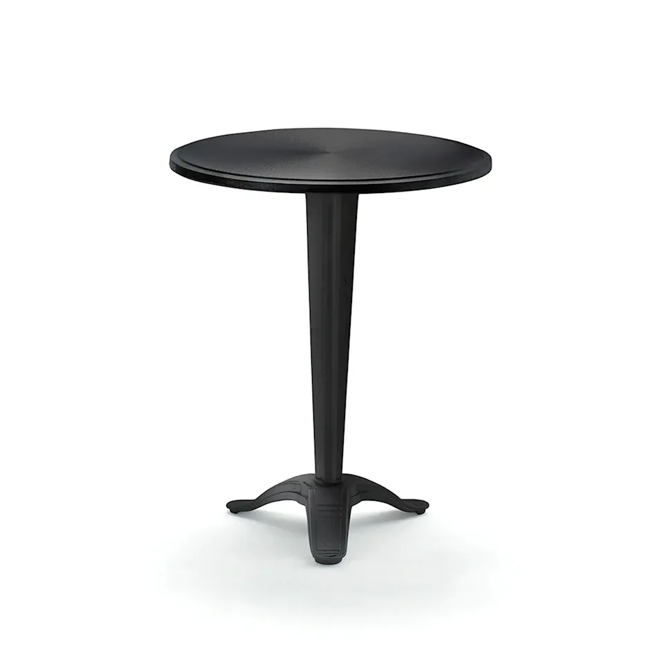 Calais Bord Liten Fot Svartlackerad Aluminium
