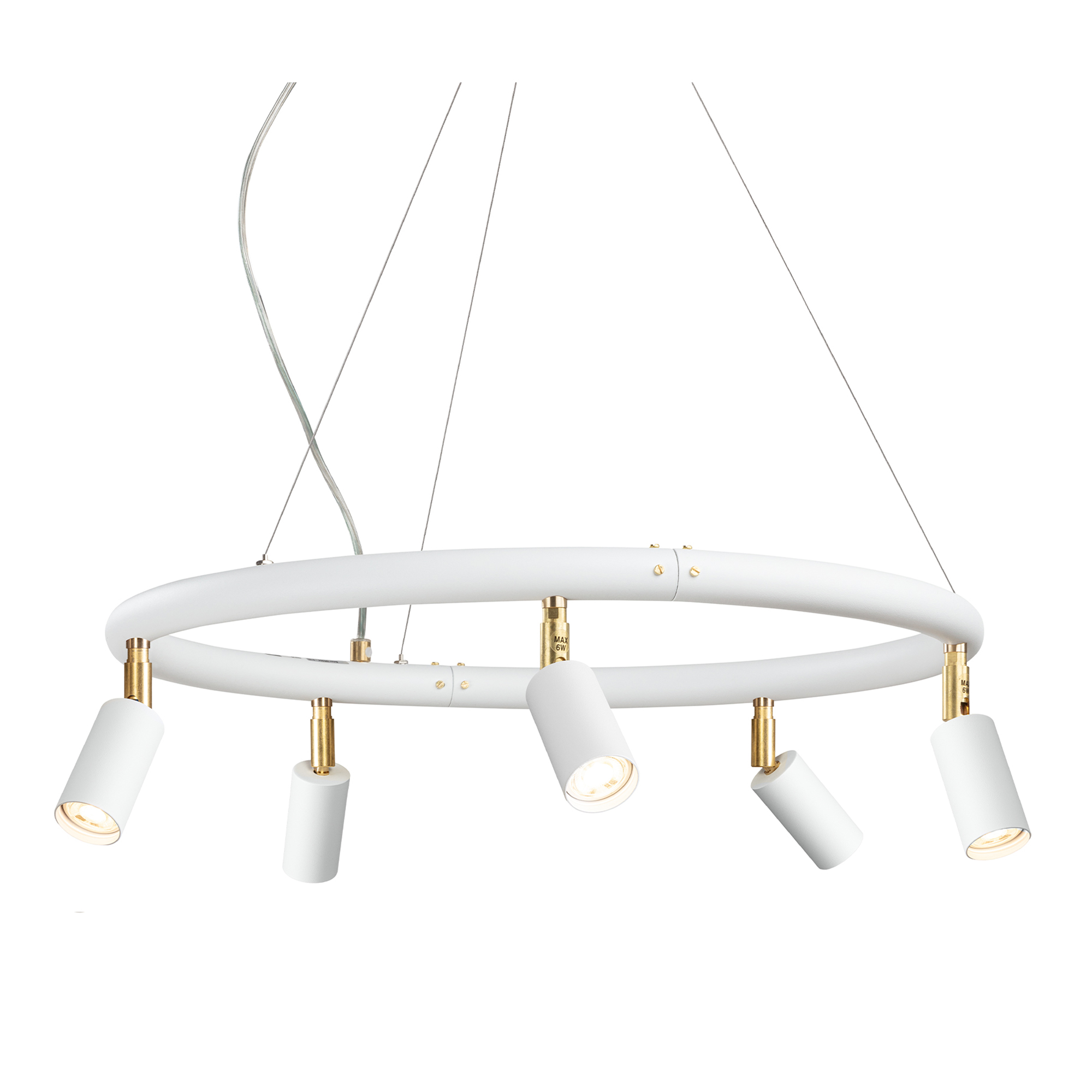 Örsjö Belysning - Starlight chandelier Ø60cm – White textured lacquer RAL 9016 - Takkronor - Jonas Bohlin - Vit - Metall | Belysning - Taklampor - Takkronor | Möbelexperten