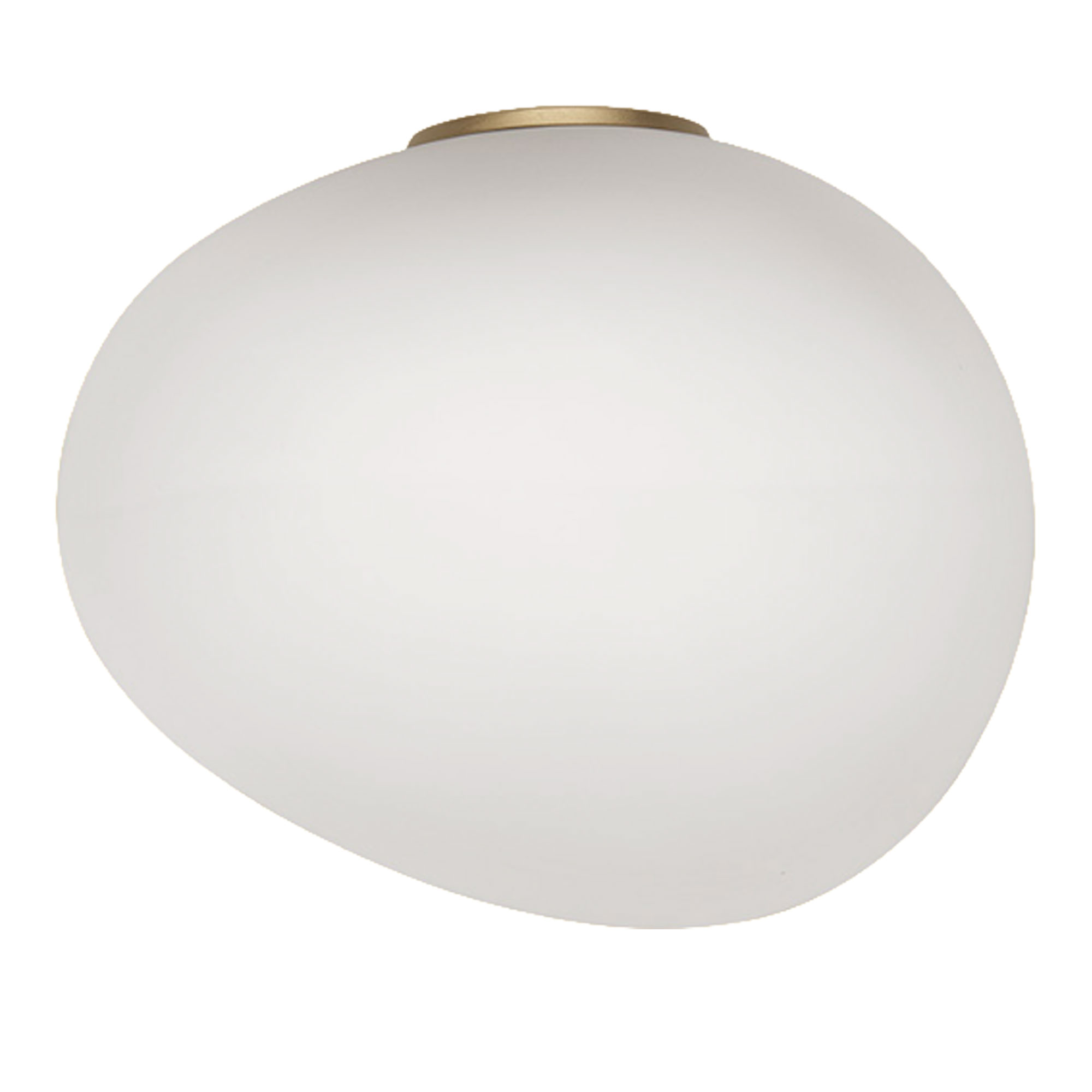 Foscarini - Gregg Media Semi 1 Vägglampa - Guld/Vit - Vegglamper - Ludovica & Roberto Palomba - Gull - Glass