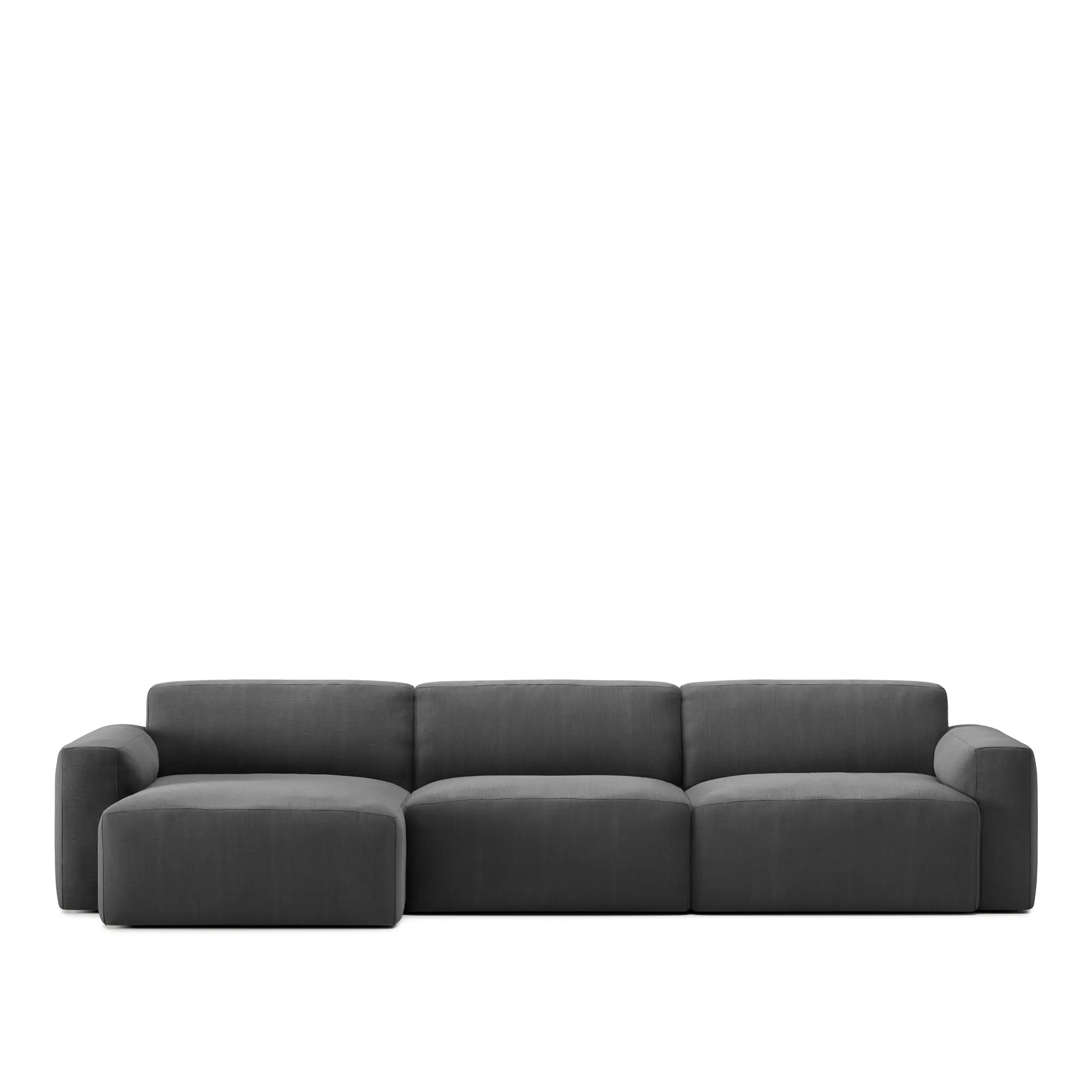 Brick 3-Seater Chaise Lounge Left