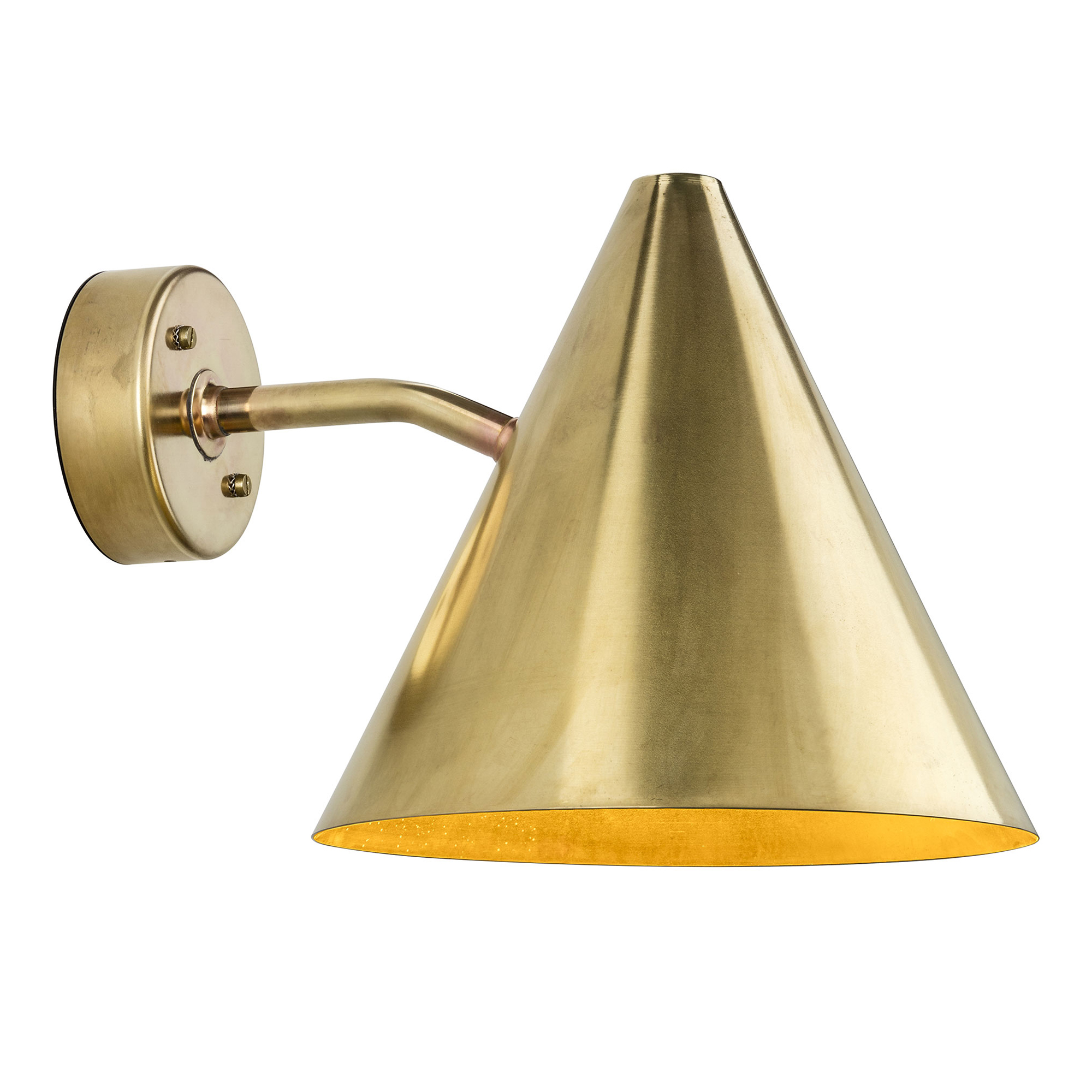 Örsjö Belysning - Tratten Vägglampa, Rå mässing - Utendørs vegglamper - Hans-Agne Jakobsson - Gull - Metall